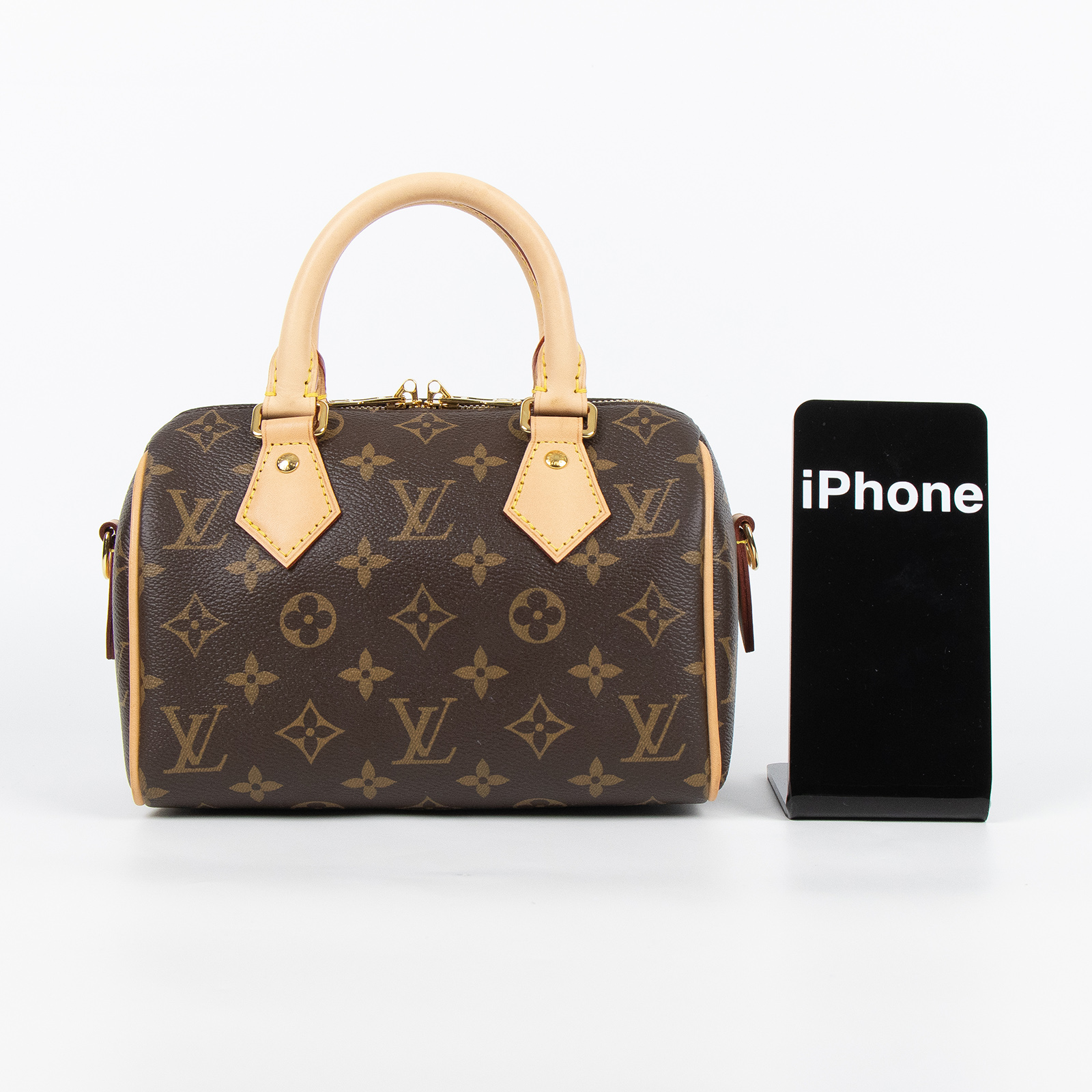 路易威登 LOUIS VUITTON Speedy 20 黑色揹帶 肩背 波士頓包 M45957 晶片款  防塵袋/原廠盒子/STARP/鎖組/日本收據