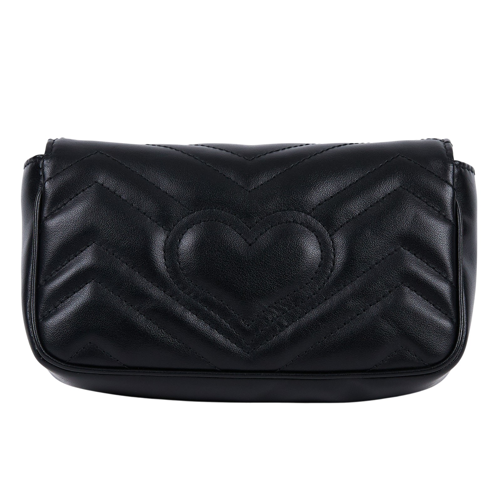 古馳 GUCCI GG Mormont 絎縫 超迷你袋 476433 DTDCT 黑MARMONT MINI 原廠盒子/防塵袋