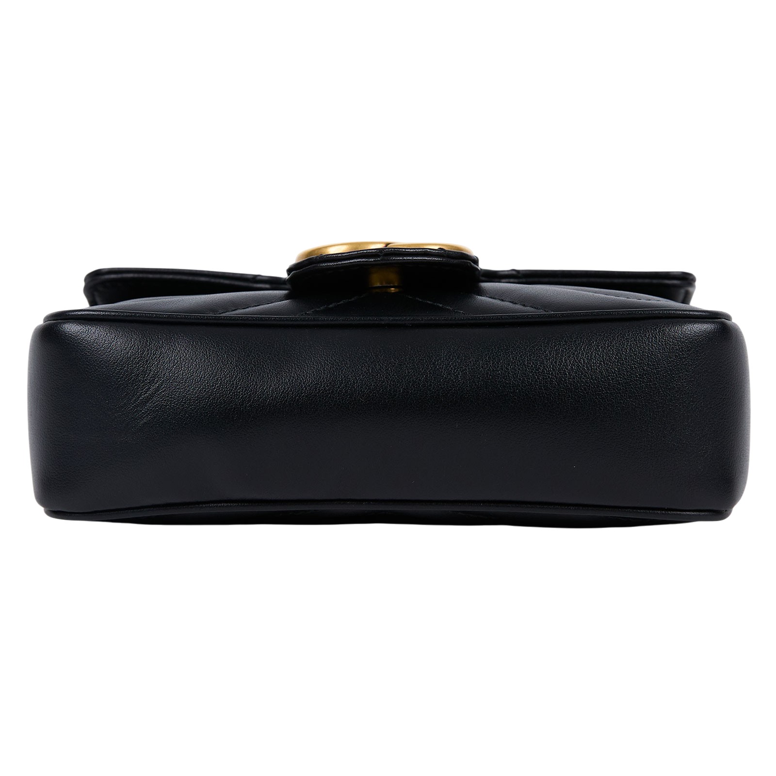 古馳 GUCCI GG Mormont 絎縫 超迷你袋 476433 DTDCT 黑MARMONT MINI 原廠盒子/防塵袋