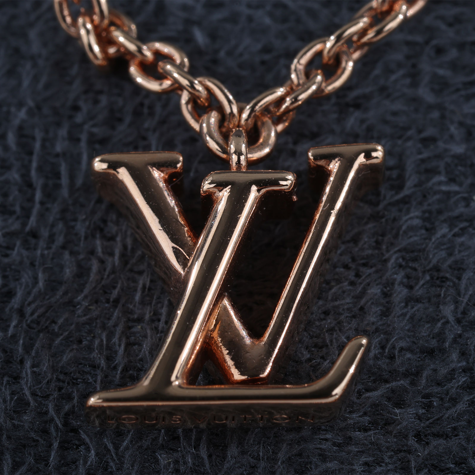 路易威登 LOUIS VUITTON Floragram 項鍊 老花 Monogram 雙層 玫瑰金 M02986  原廠盒子/防塵袋