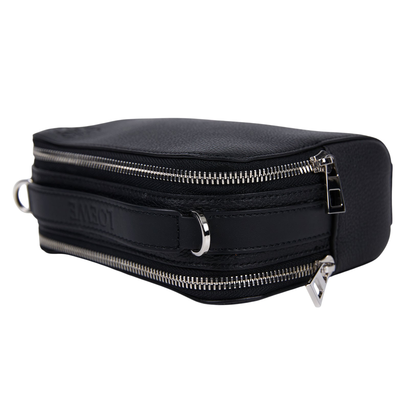 羅意威 LOEWE 迷你 斜背 相機包 C660R41X01 黑相機斜背包MINI 防塵袋/背帶