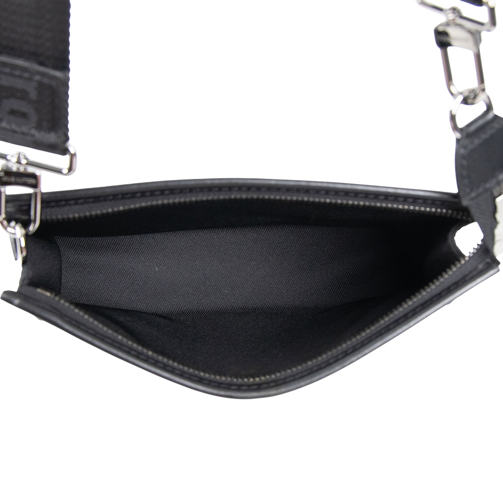 路易威登 LOUIS VUITTON Gaston 隨身錢包 肩背 Eclipse Reverse塗層帆布 黑色 M81124 晶片款  原廠盒子/防塵袋/購買證明正本