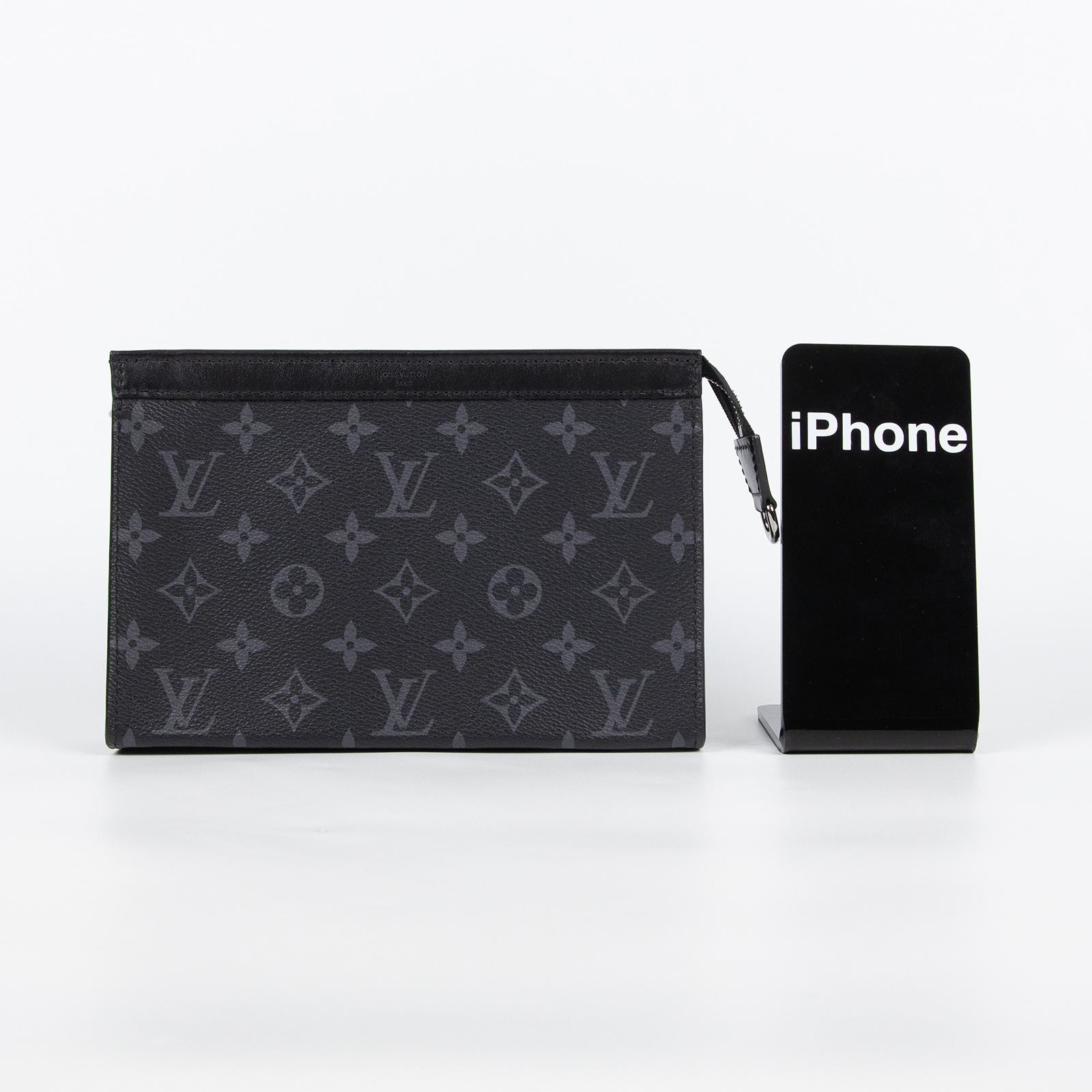 路易威登 LOUIS VUITTON Gaston 隨身錢包 肩背 Eclipse Reverse塗層帆布 黑色 M81124 晶片款  原廠盒子/防塵袋/購買證明正本