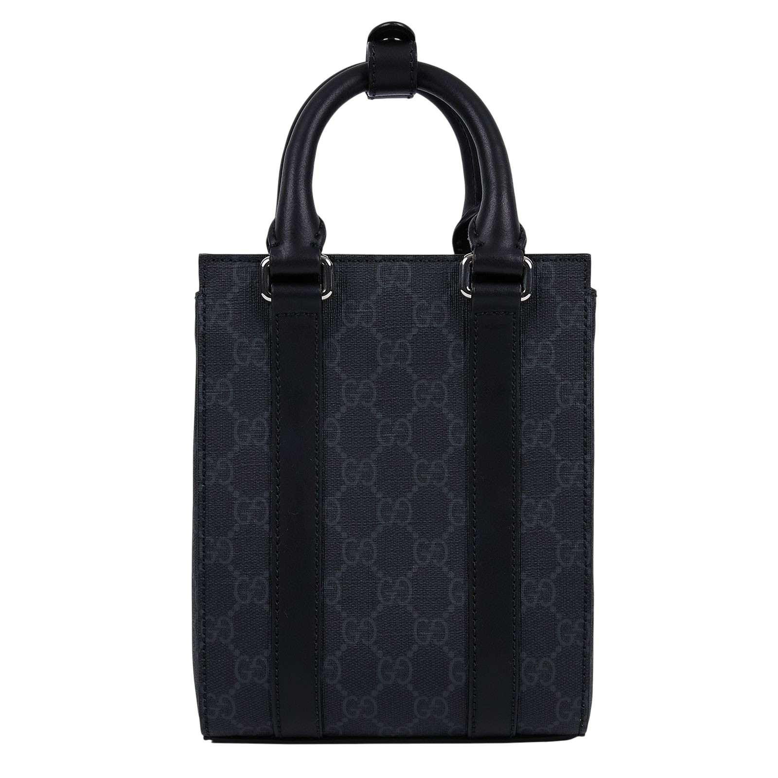 古馳 GUCCI GG 小型 托特包 691010 K5RLN 黑GG托特 MINI 防塵袋/背帶