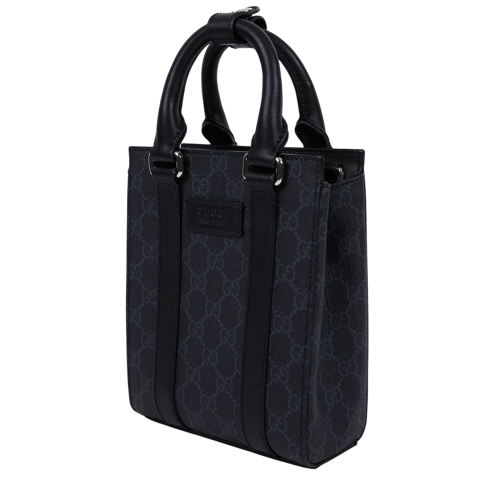 古馳 GUCCI GG 小型 托特包 691010 K5RLN 黑GG托特 MINI 防塵袋/背帶