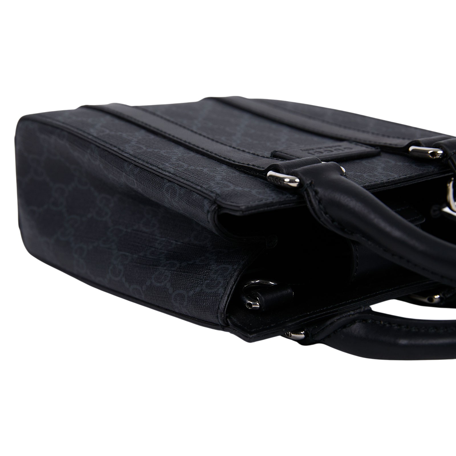 古馳 GUCCI GG 小型 托特包 691010 K5RLN 黑GG托特 MINI 防塵袋/背帶