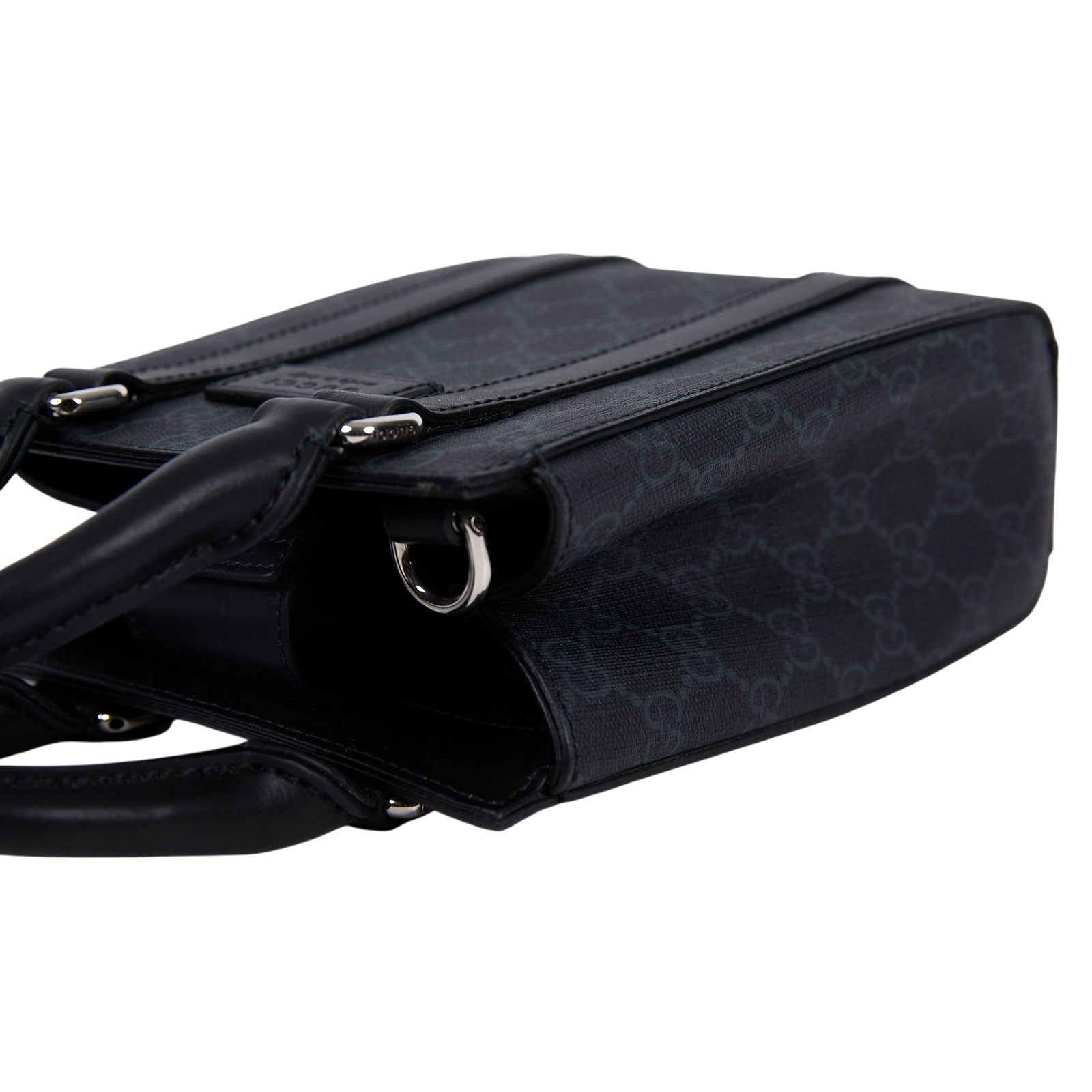 古馳 GUCCI GG 小型 托特包 691010 K5RLN 黑GG托特 MINI 防塵袋/背帶