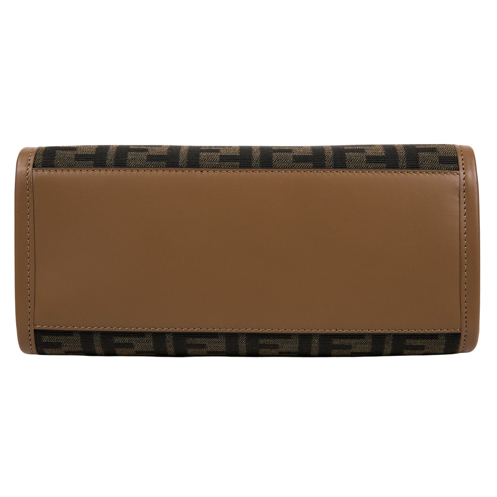 芬迪 FENDI Sunshine 小號托特包 8BH394ALVY 深棕FF帆布SUNSHINE 小型款 防塵袋/購買證明正本