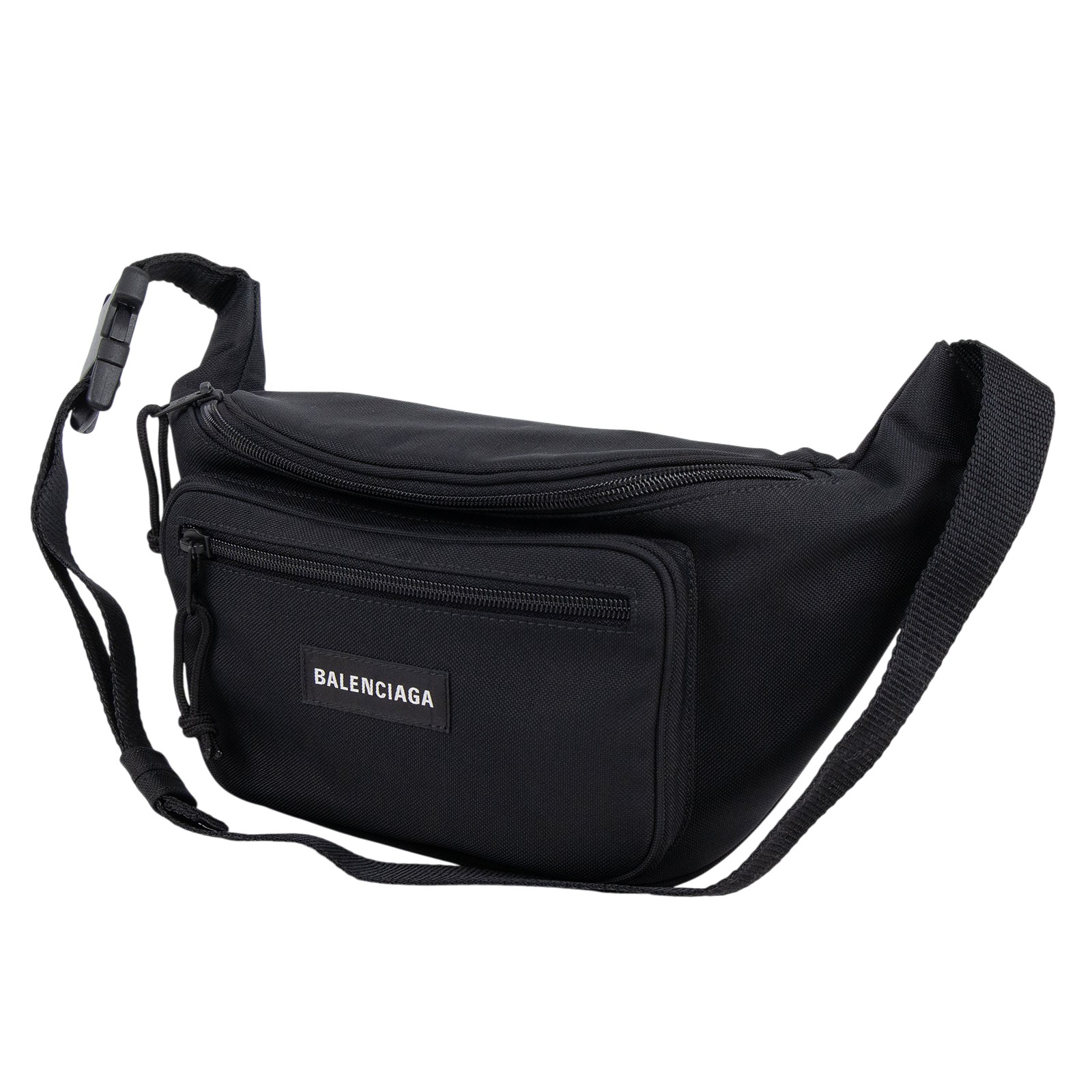 巴黎世家 BALENCIAGA Explorer 腰包 4823892JMF7 黑尼龍腰包 防塵袋/購買證明正本