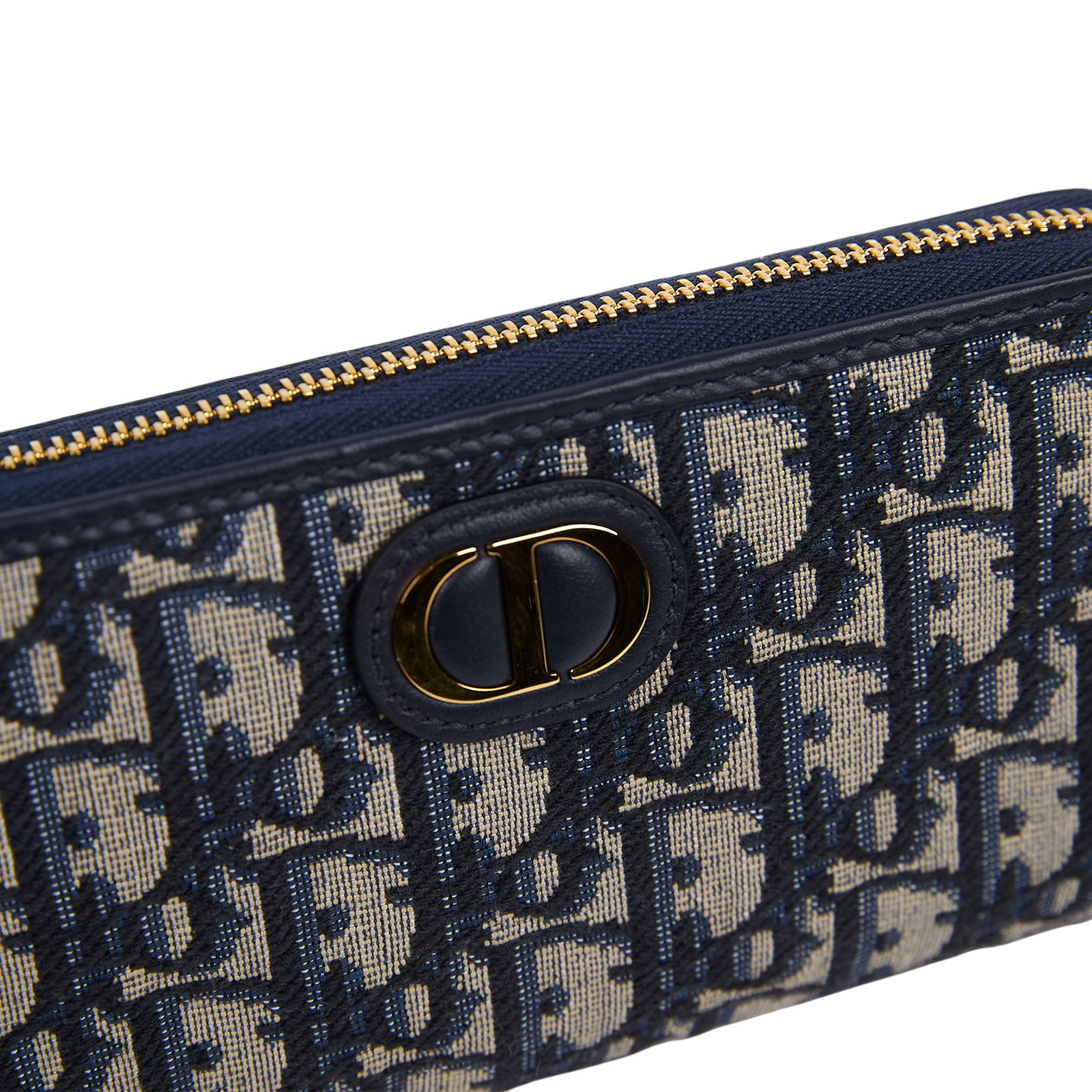 迪奧 CHRISTIAN DIOR 30 Montaigne Voyageur 錢包 長夾 S2094UTZQ 藍OBLIQUE CD長夾 原廠盒子/防塵袋