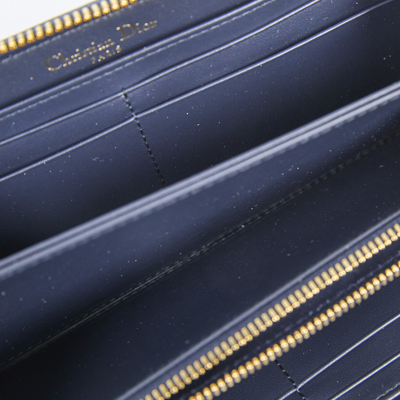 迪奧 CHRISTIAN DIOR 30 Montaigne Voyageur 錢包 長夾 S2094UTZQ 藍OBLIQUE CD長夾 原廠盒子/防塵袋