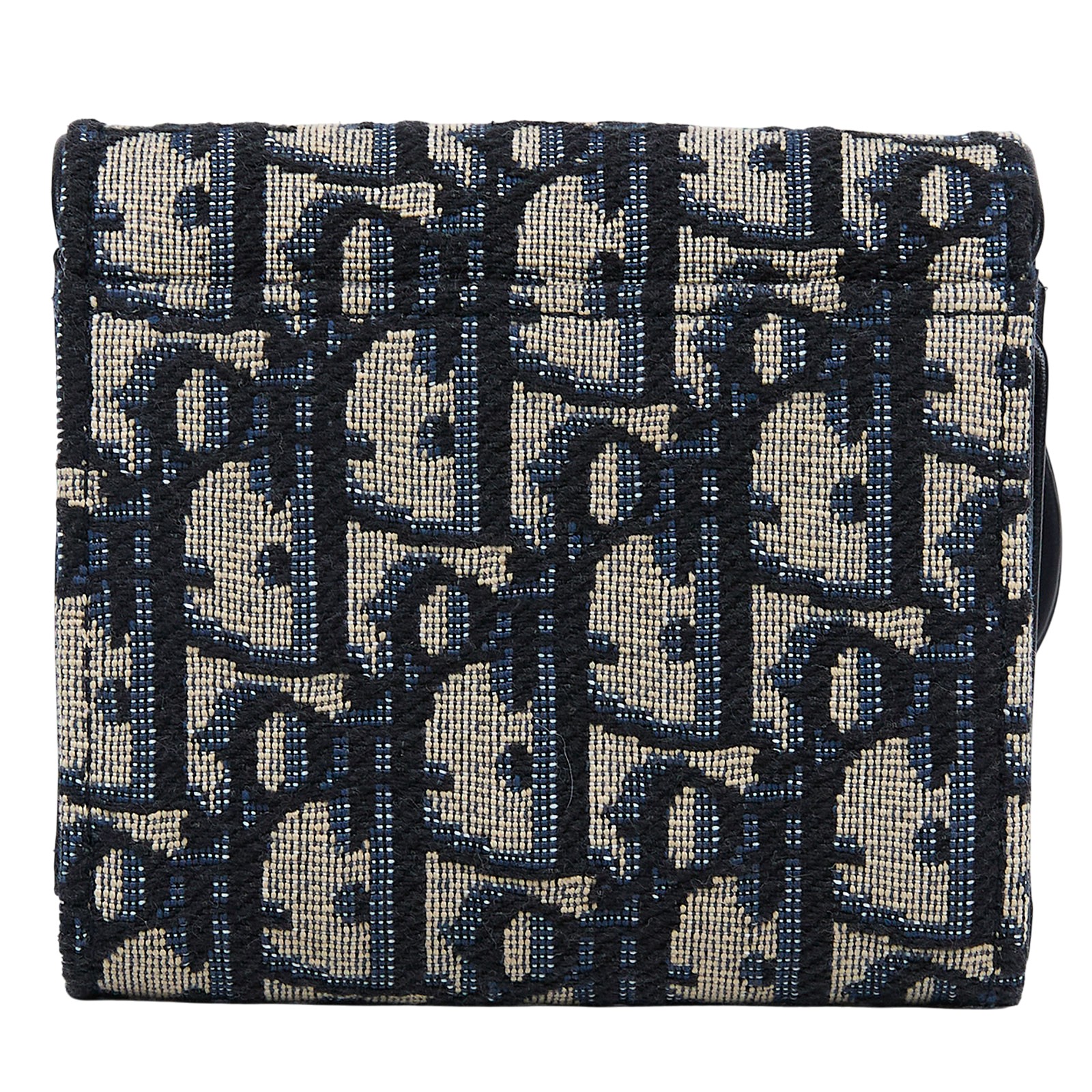 迪奧 CHRISTIAN DIOR Saddle Lotus 錢包 短夾 緹花 S5652CTZQ  原廠盒子/防塵袋