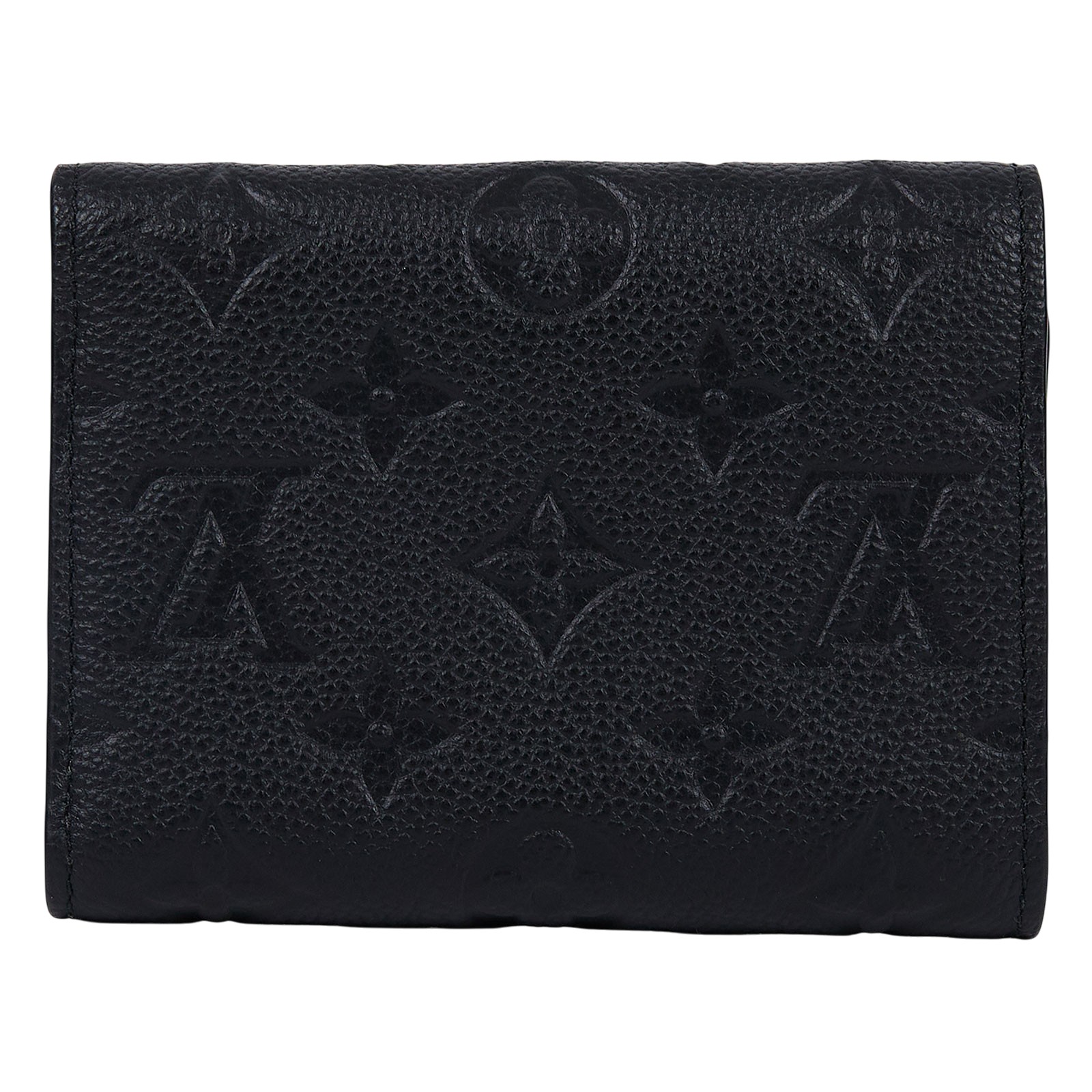 路易威登 LOUIS VUITTON Victorine 錢包 壓花牛皮 M64060 晶片款 黑原花壓紋Victorine三折短夾 原廠盒子/防塵袋