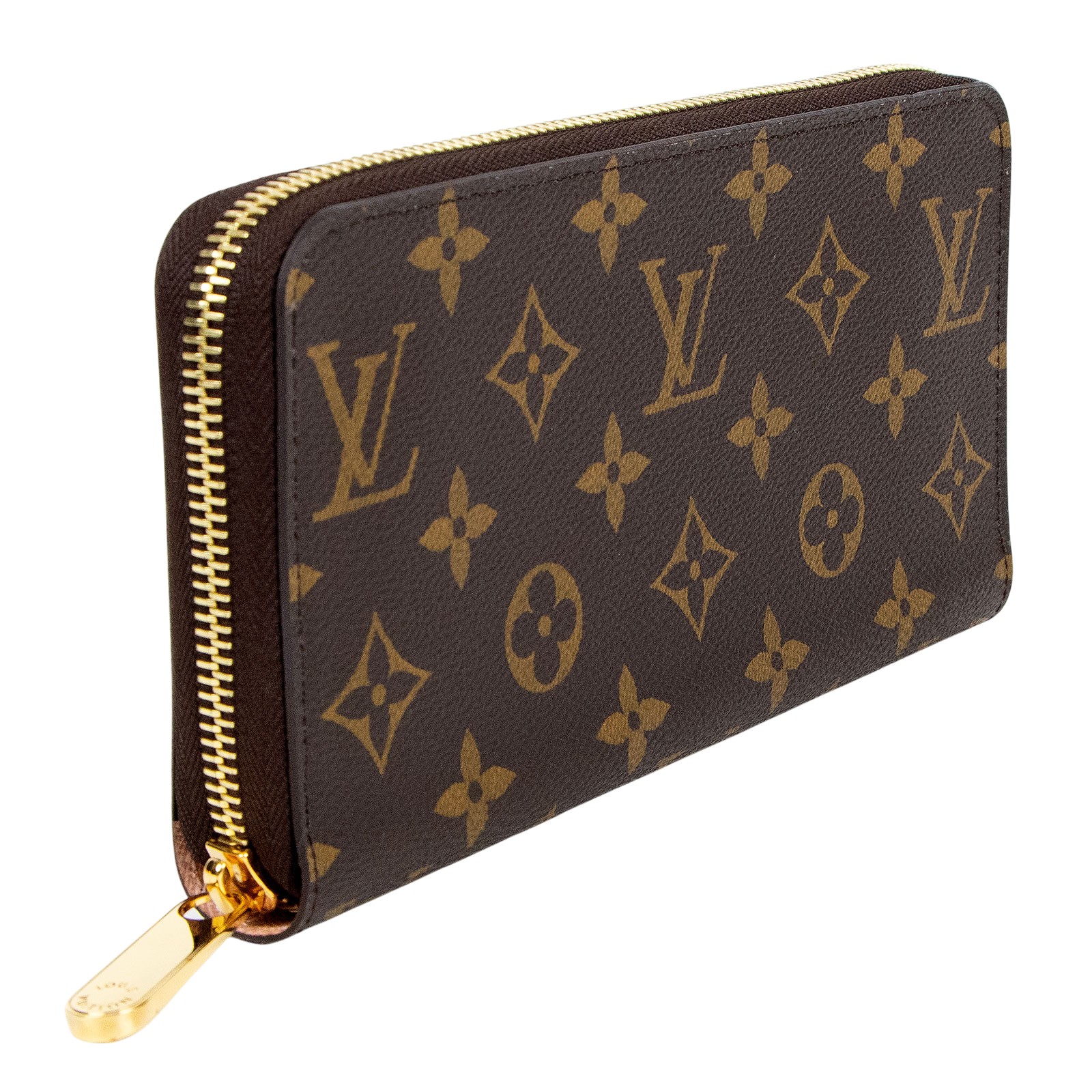 路易威登 LOUIS VUITTON 拉鏈錢包 Monogram帆布 芭蕾粉色 M41894 晶片款 原花內拼粉內拉鍊長夾 原廠盒子/防塵袋