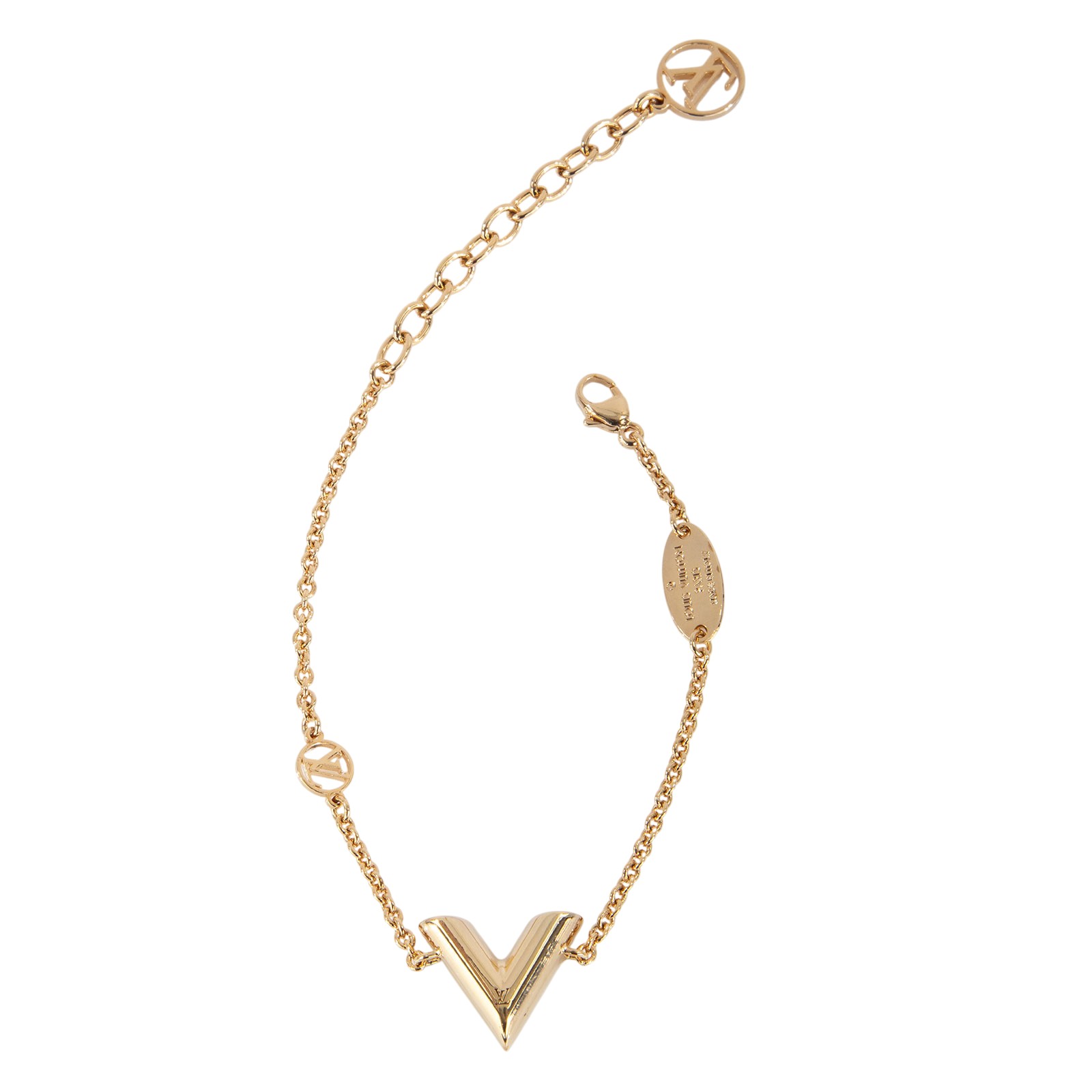 路易威登 LOUIS VUITTON Essential V 手鏈 M00858 金Essential V手鏈 防塵袋