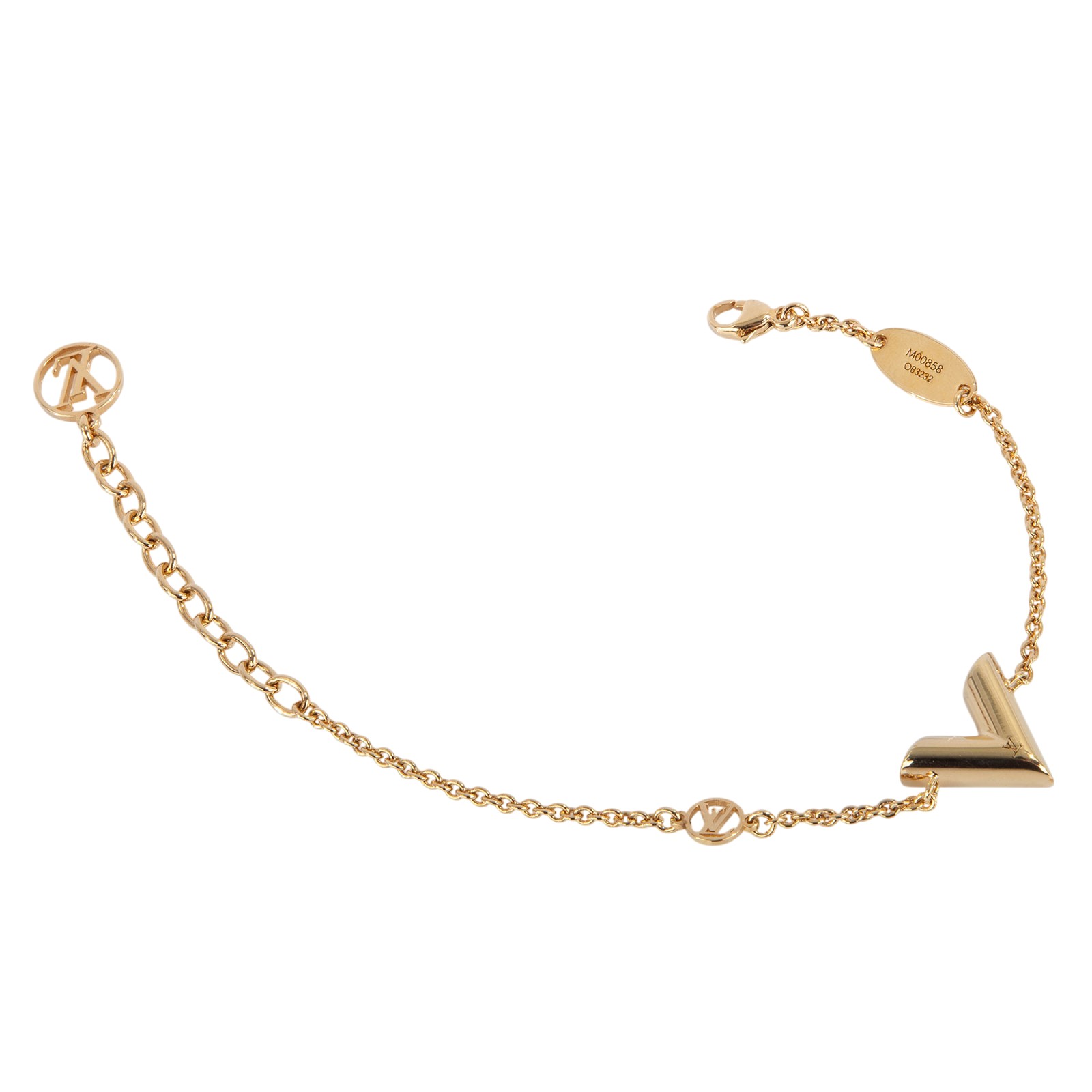 路易威登 LOUIS VUITTON Essential V 手鏈 M00858 金Essential V手鏈 防塵袋