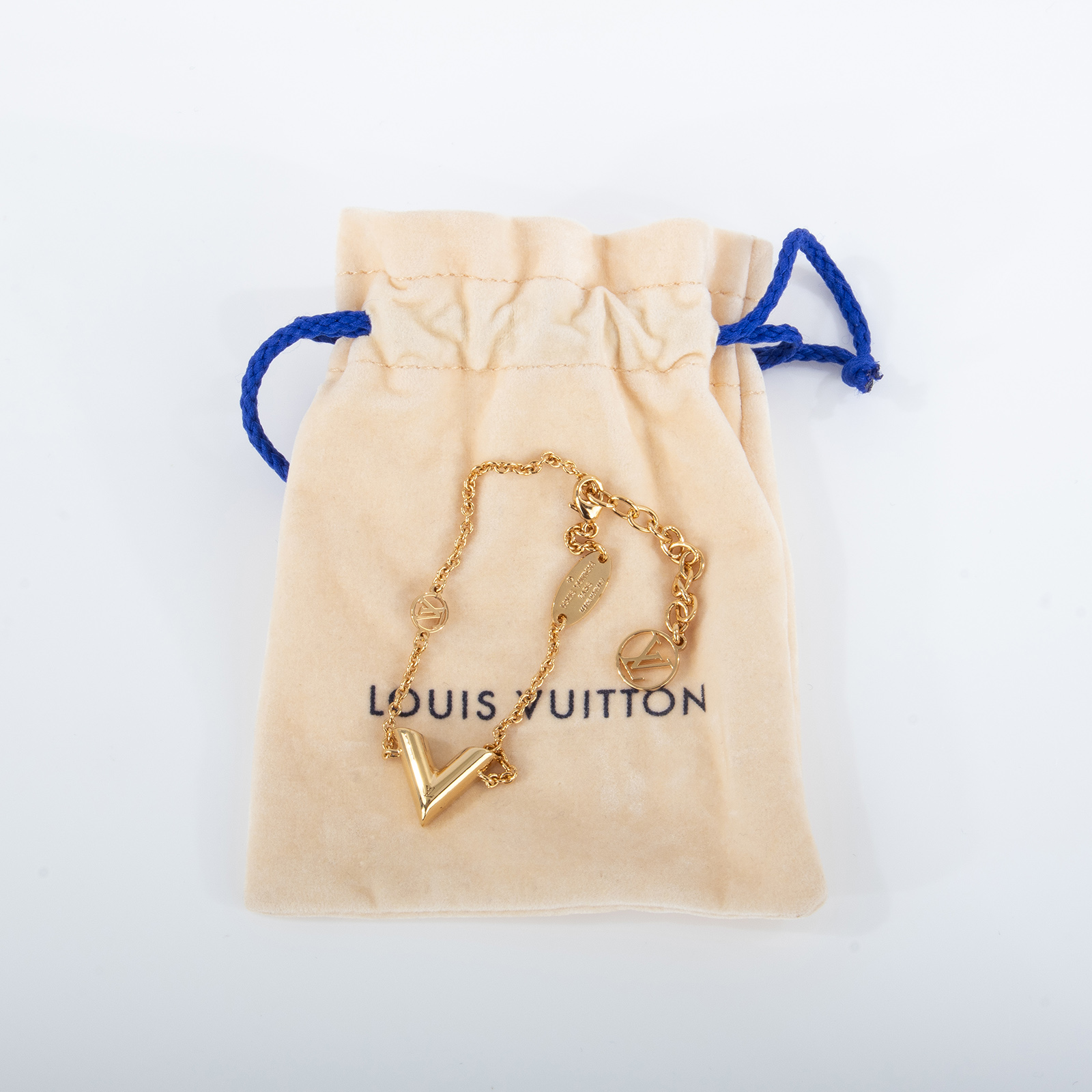 路易威登 LOUIS VUITTON Essential V 手鏈 M00858 金Essential V手鏈 防塵袋