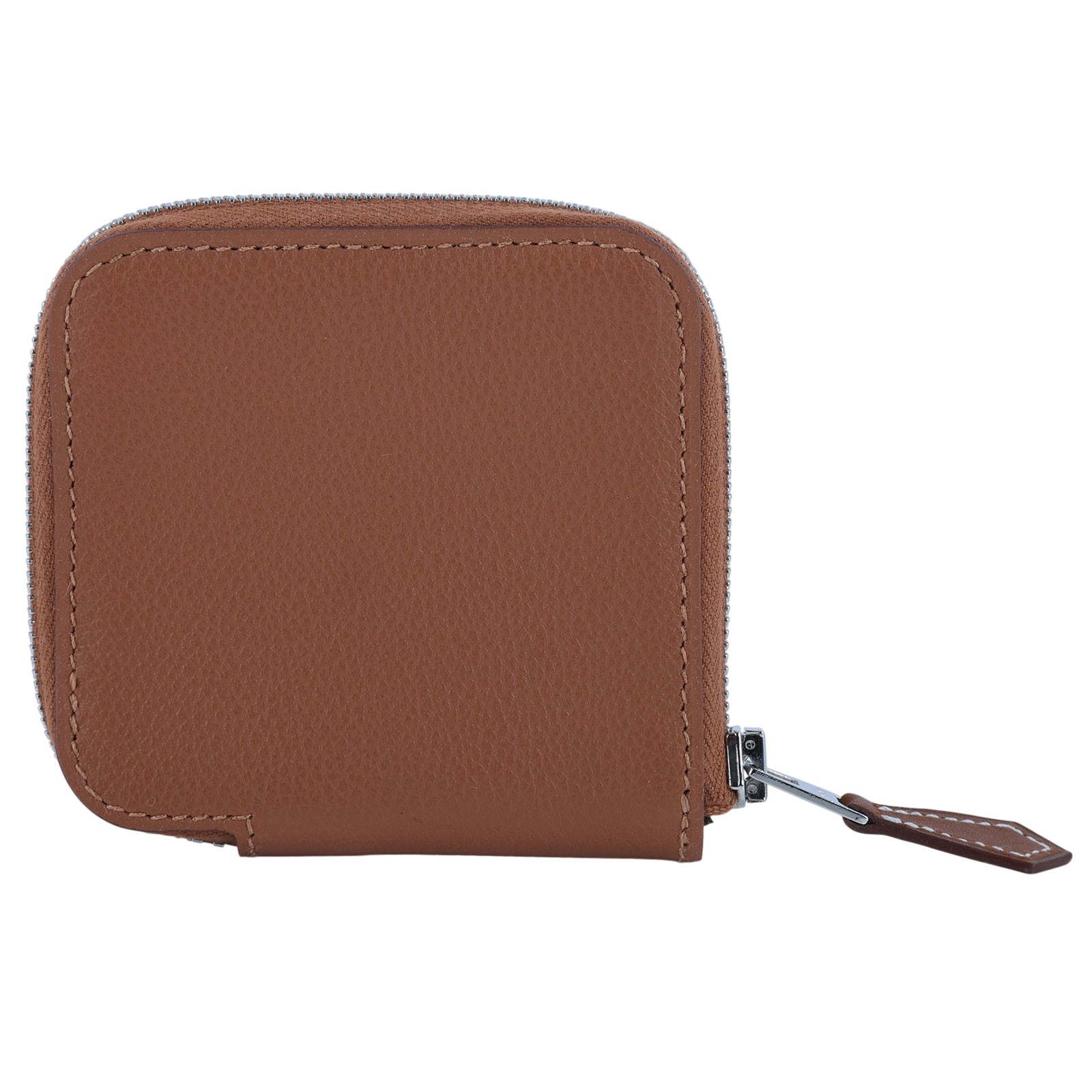 愛馬仕 Hermes SilkIn 拉鍊 絲巾 零錢包 銀色五金 金色 瑪薩拉茶色 粉筆白 H085884CKAA /W TS 006 AU  原廠盒子