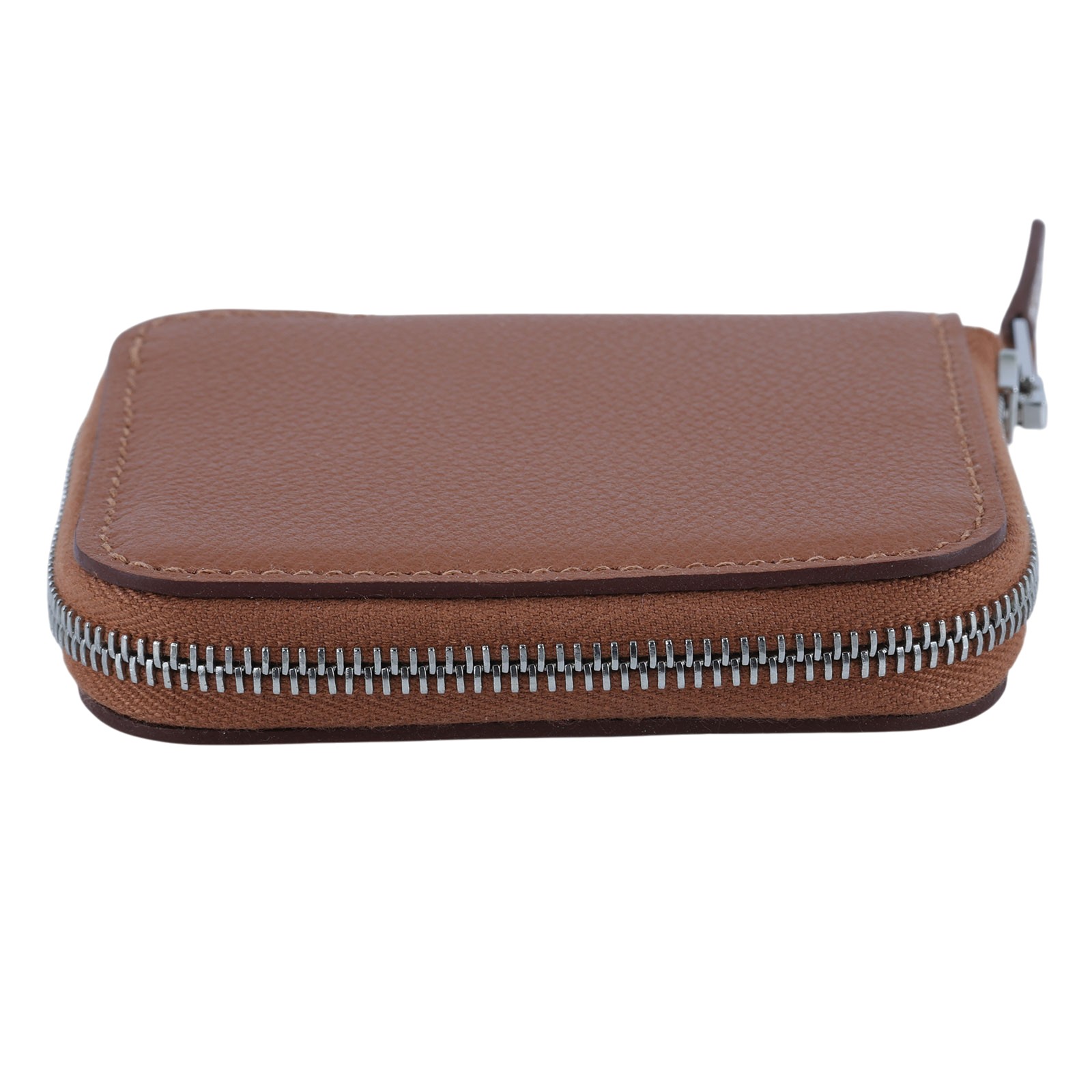 愛馬仕 Hermes SilkIn 拉鍊 絲巾 零錢包 銀色五金 金色 瑪薩拉茶色 粉筆白 H085884CKAA /W TS 006 AU  原廠盒子