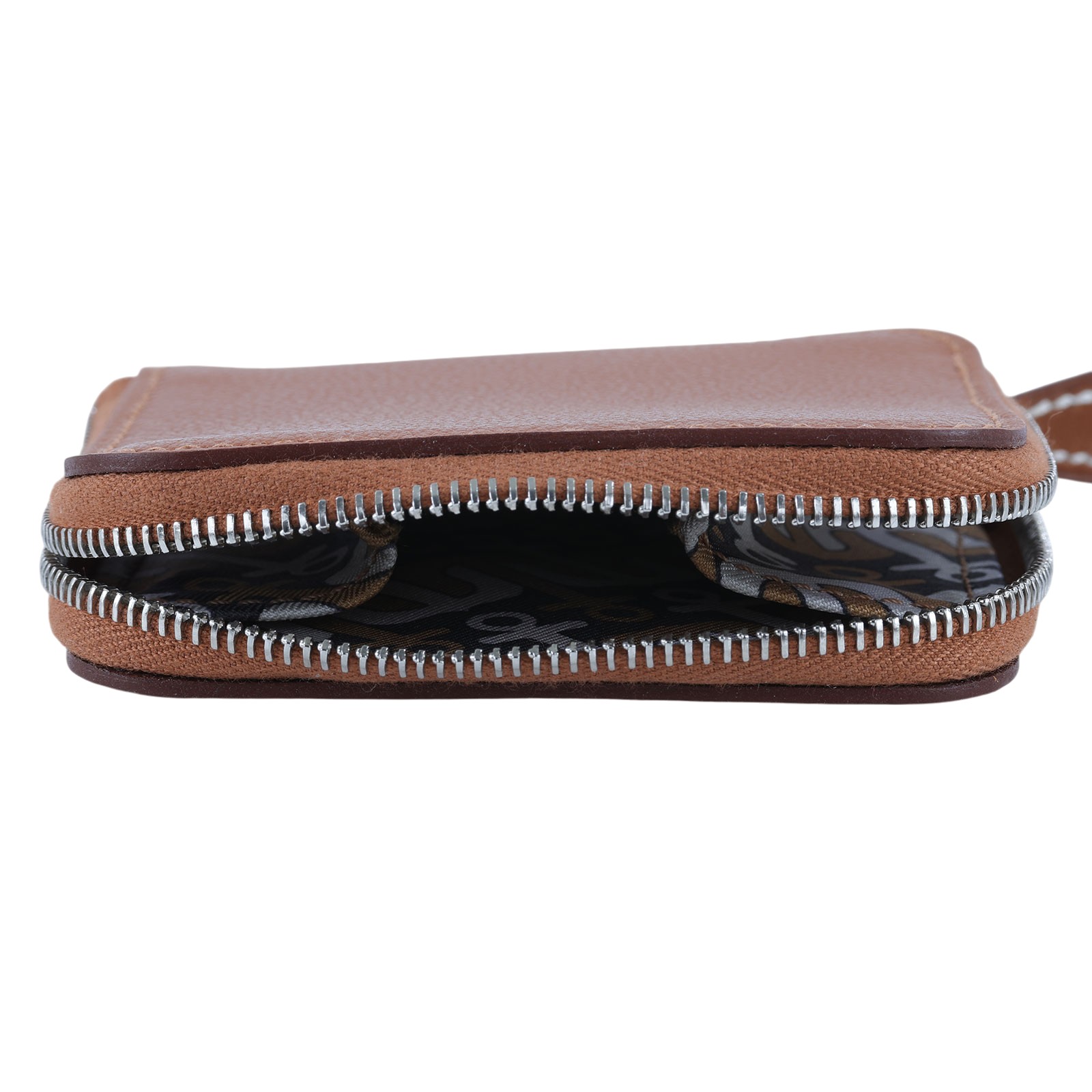 愛馬仕 Hermes SilkIn 拉鍊 絲巾 零錢包 銀色五金 金色 瑪薩拉茶色 粉筆白 H085884CKAA /W TS 006 AU  原廠盒子