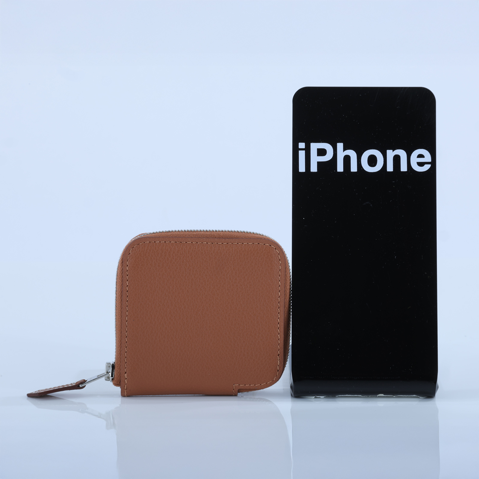 愛馬仕 Hermes SilkIn 拉鍊 絲巾 零錢包 銀色五金 金色 瑪薩拉茶色 粉筆白 H085884CKAA /W TS 006 AU  原廠盒子