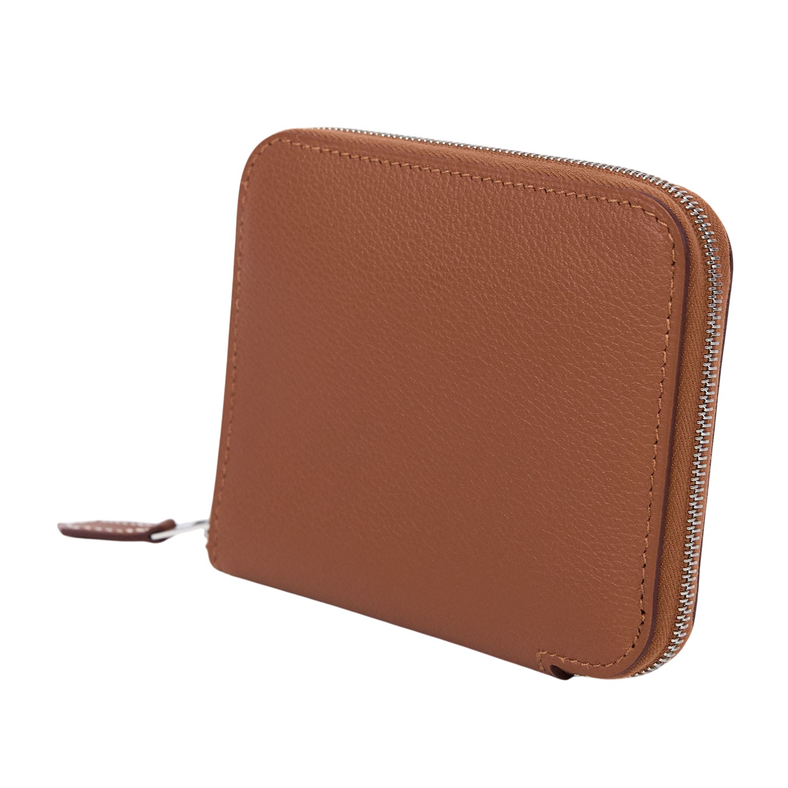 愛馬仕 Hermes SilkIn 拉鍊 絲巾 零錢包 銀色五金 金色 瑪薩拉茶色 粉筆白 H085884CKAA /B MZ 011 MS  原廠盒子