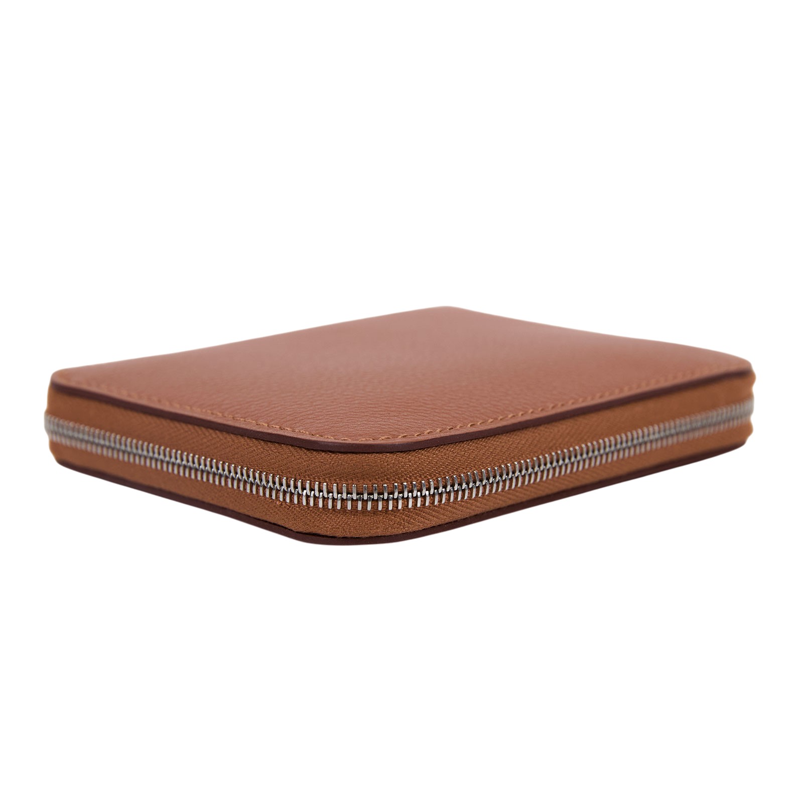 愛馬仕 Hermes SilkIn 拉鍊 絲巾 零錢包 銀色五金 金色 瑪薩拉茶色 粉筆白 H085884CKAA /B MZ 011 MS  原廠盒子