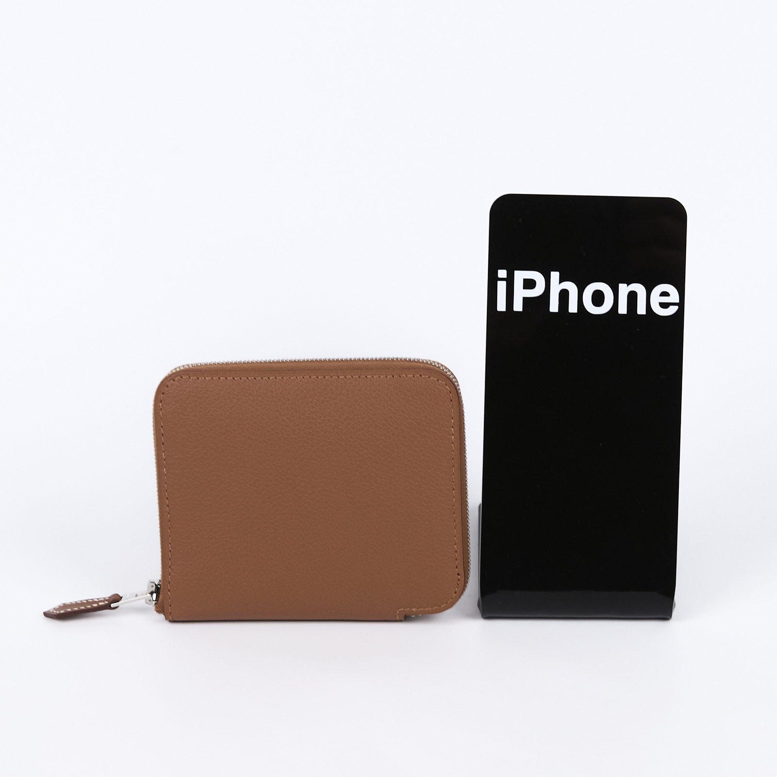 愛馬仕 Hermes SilkIn 拉鍊 絲巾 零錢包 銀色五金 金色 瑪薩拉茶色 粉筆白 H085884CKAA /B MZ 011 MS  原廠盒子