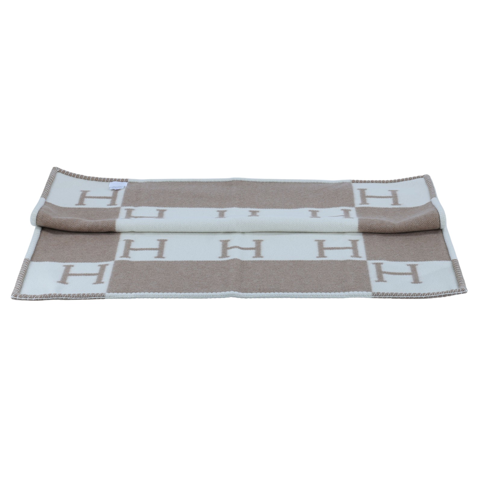 愛馬仕 Hermes Avalon 嬰兒毛毯 中榛子色 H102704Mv11  棕色H毛毯 原廠盒子