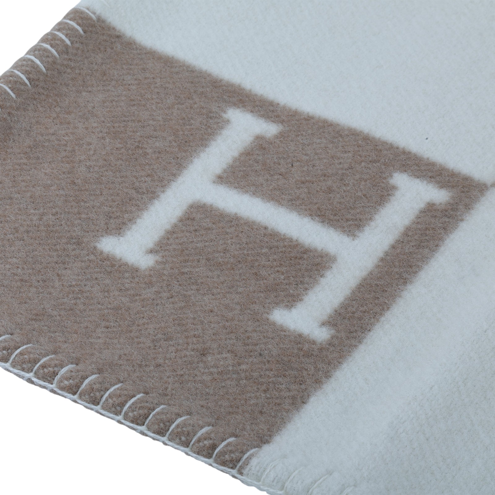 愛馬仕 Hermes Avalon 嬰兒毛毯 中榛子色 H102704Mv11  棕色H毛毯 原廠盒子