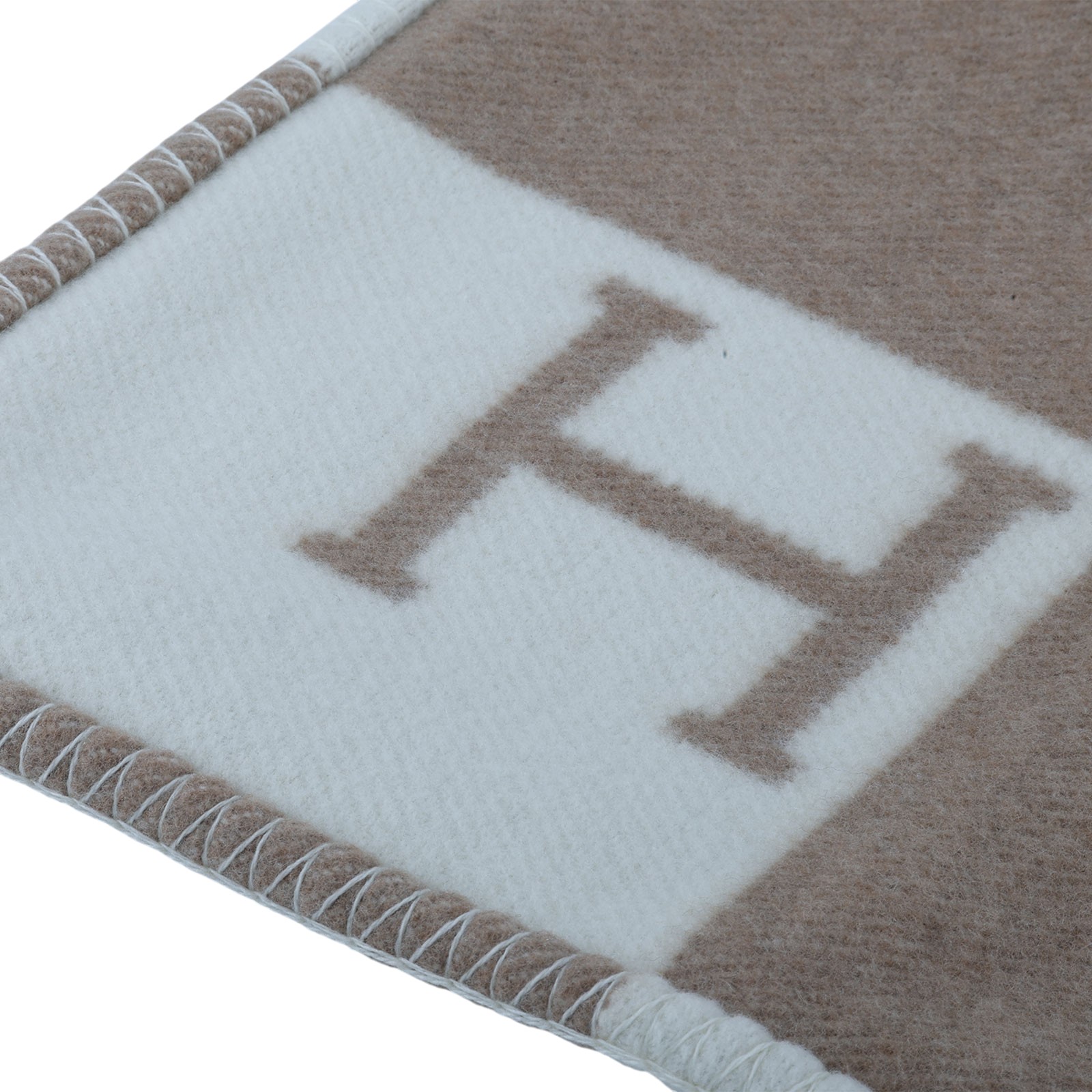 愛馬仕 Hermes Avalon 嬰兒毛毯 中榛子色 H102704Mv11  棕色H毛毯 原廠盒子