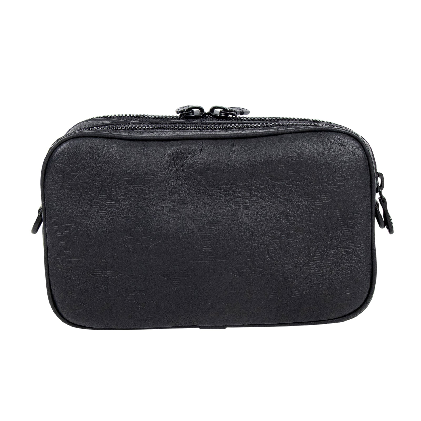 路易威登 LOUIS VUITTON Alpha 可穿戴式錢包 黑色 M82544 晶片款 黑原花ALPHA側背包 原廠盒子/防塵袋