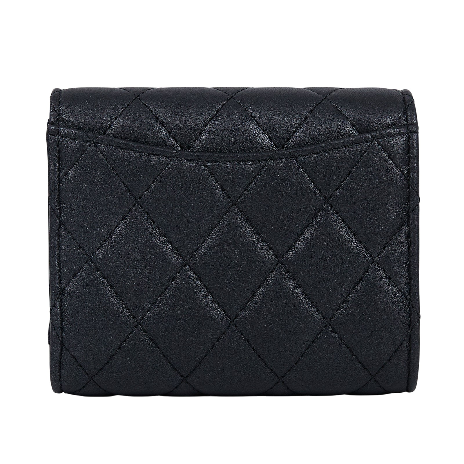 香奈兒 CHANEL 錢包 三折 短夾 AP0229 晶片款 SO BLACK 羊三折短夾 原廠盒子/防塵袋