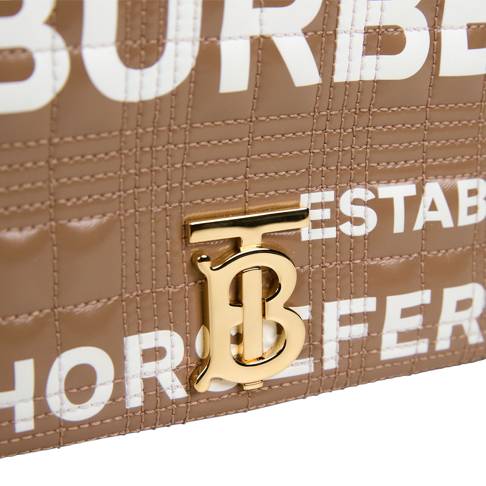 博柏利 BURBERRY Lola TB LOGO WOC 肩背包 80316171 奶茶TB LOLA包 原廠盒子/防塵袋