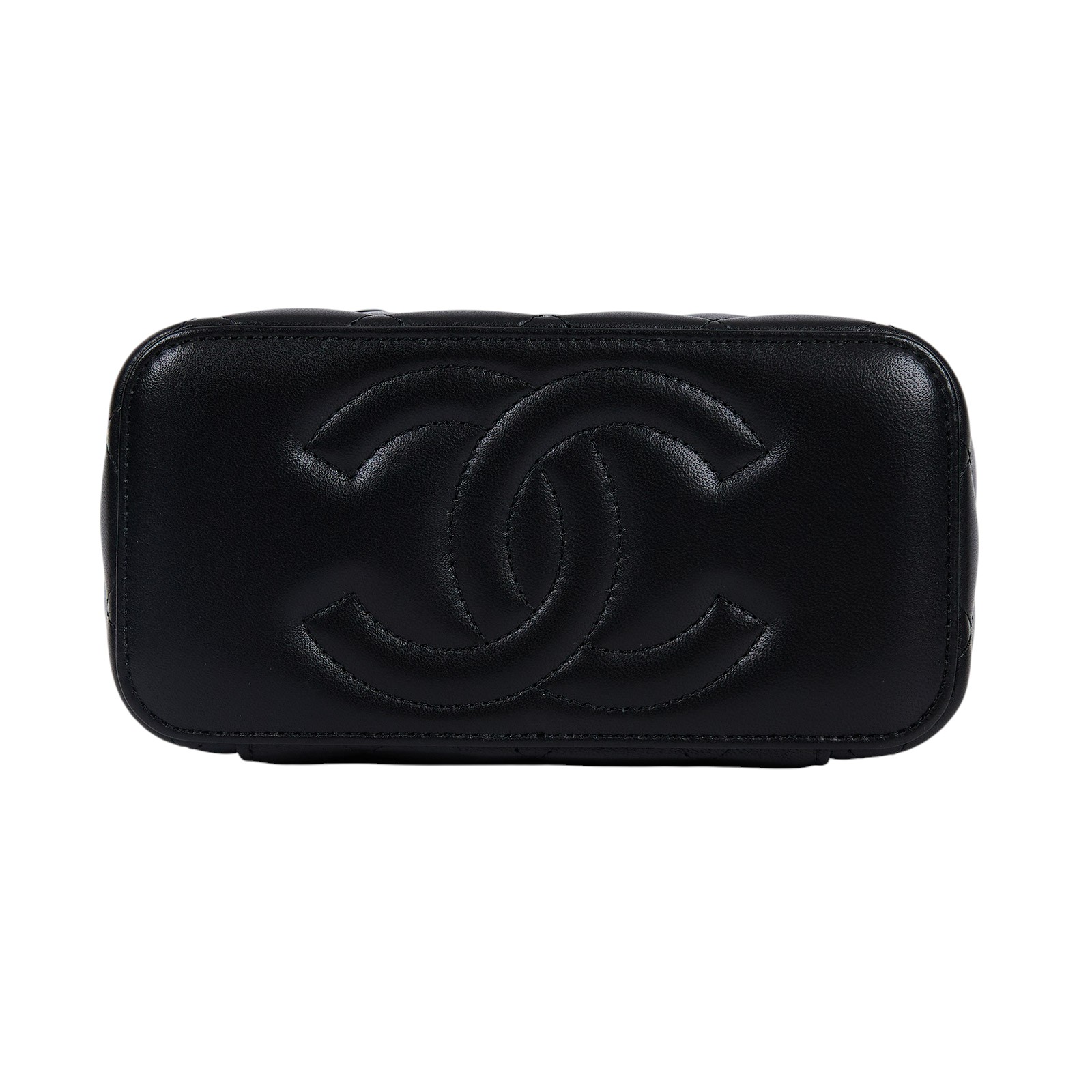 香奈兒 CHANEL Vanity Case 化妝箱 AP2199 B06660 晶片款 黑淡金羊化妝盒 防塵袋/原廠盒子/澳洲購買證明影本