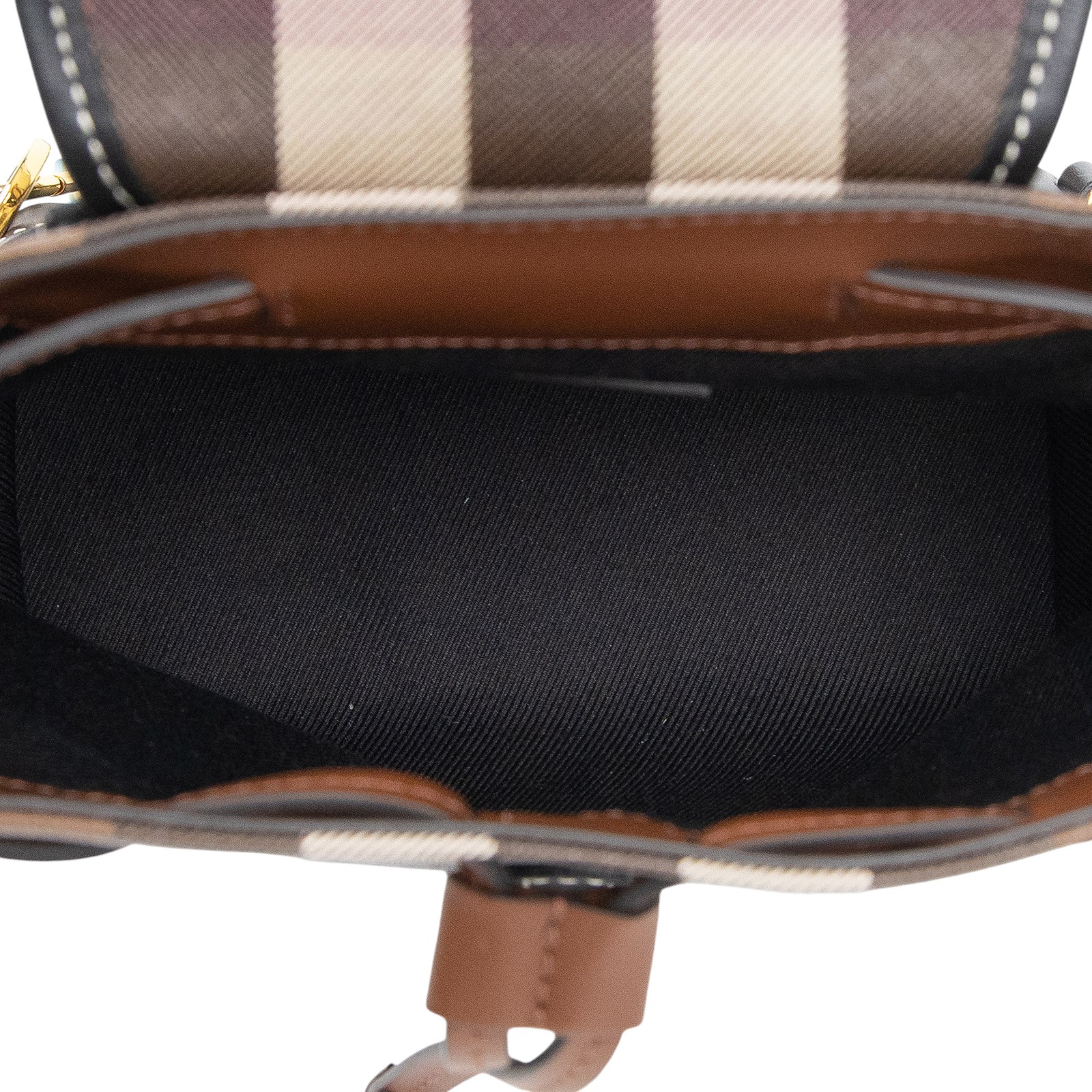 博柏利 BURBERRY Micro 後背包 80584691 經典格紋帆布迷你後背包 防塵袋/購買證明正本