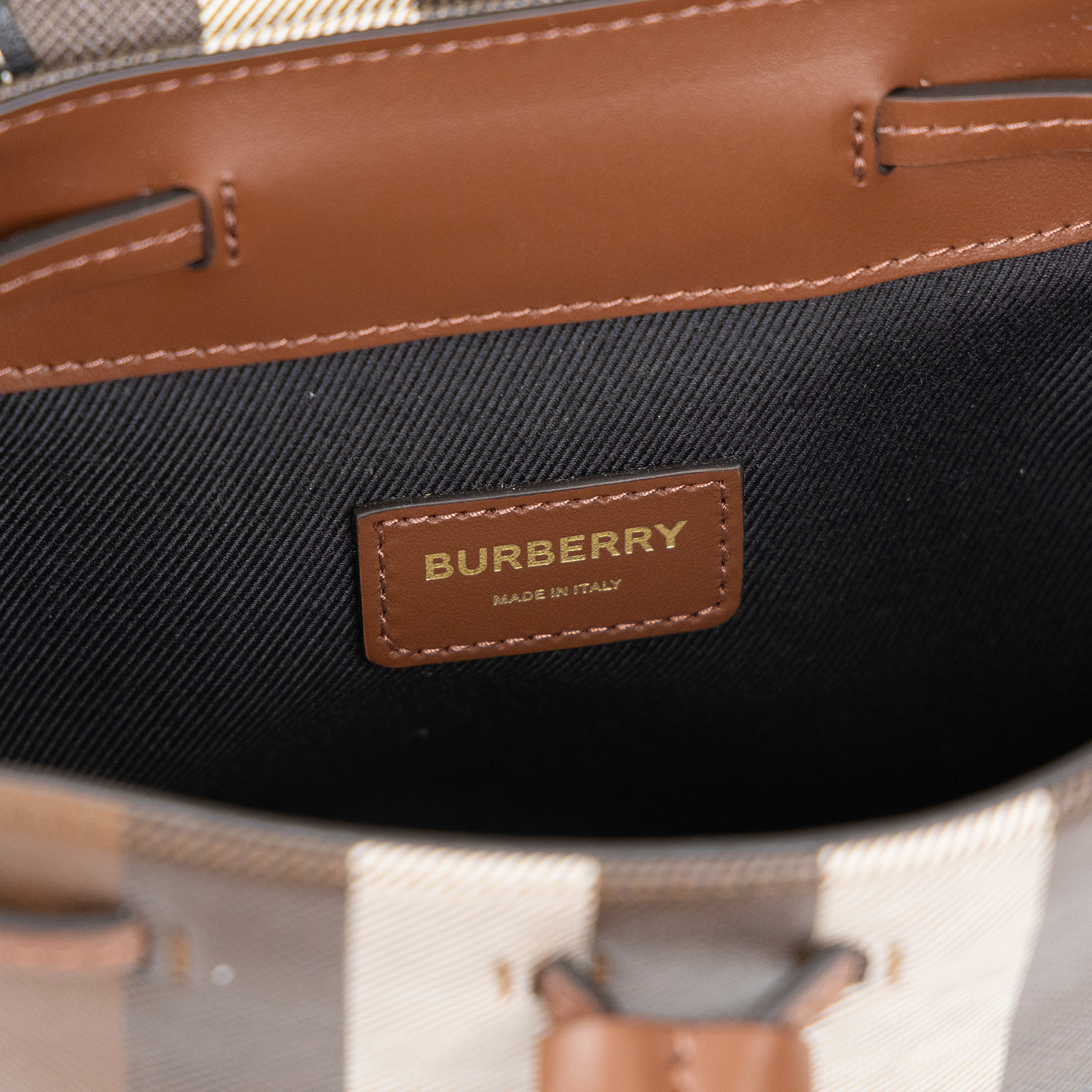 博柏利 BURBERRY Micro 後背包 80584691 經典格紋帆布迷你後背包 防塵袋/購買證明正本