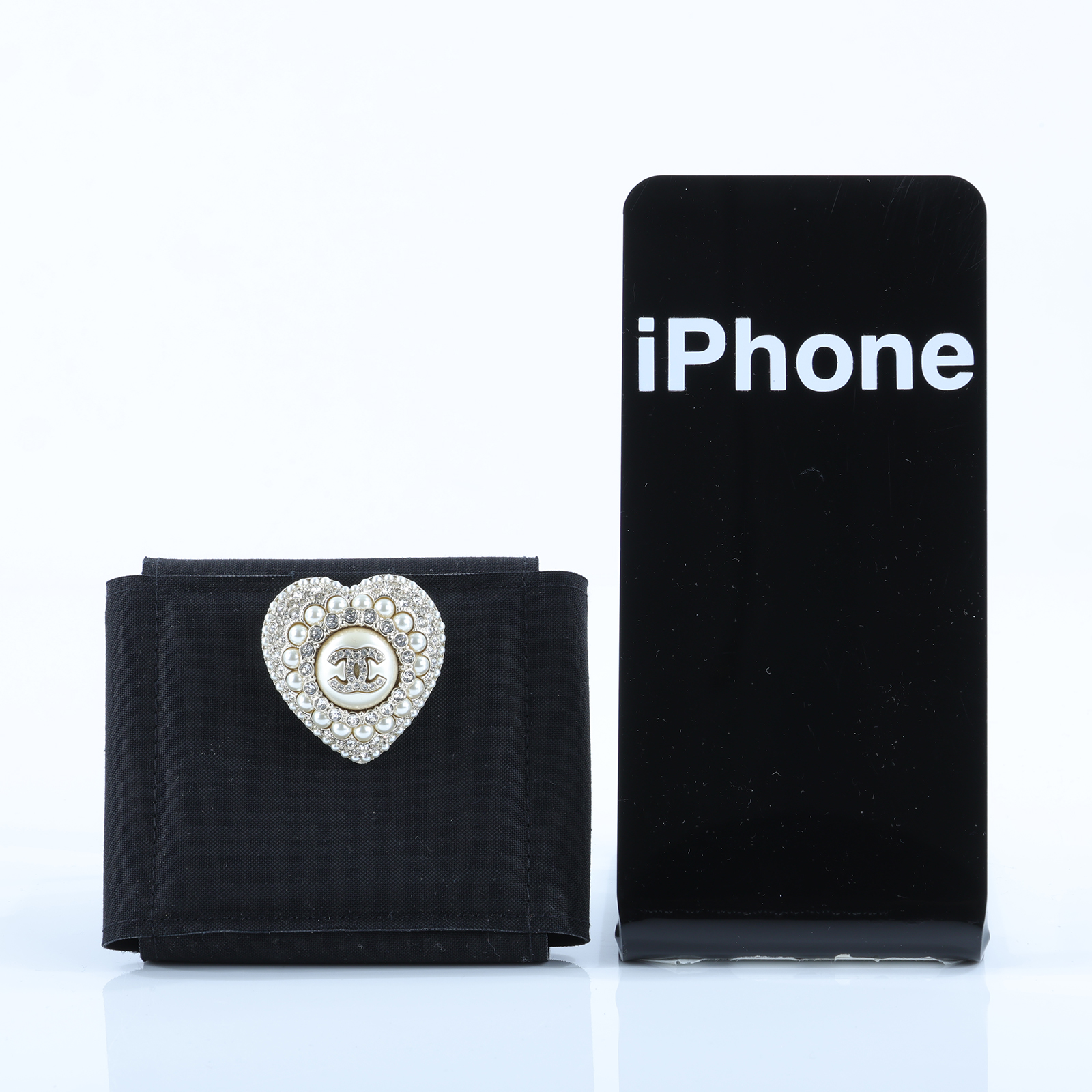 香奈兒 CHANEL CC 珍珠 胸針 L22B 愛心珍珠胸針 原廠盒子/防塵袋