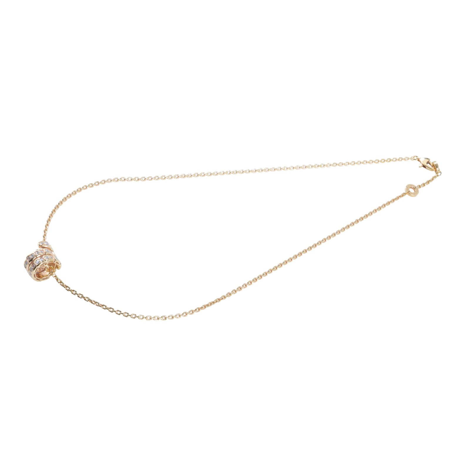 寶格麗 BVLGARI Serpenti Viper 項鏈 357795 RG 帶鑽Serpenti Viper 項鏈 原廠盒子/保證卡