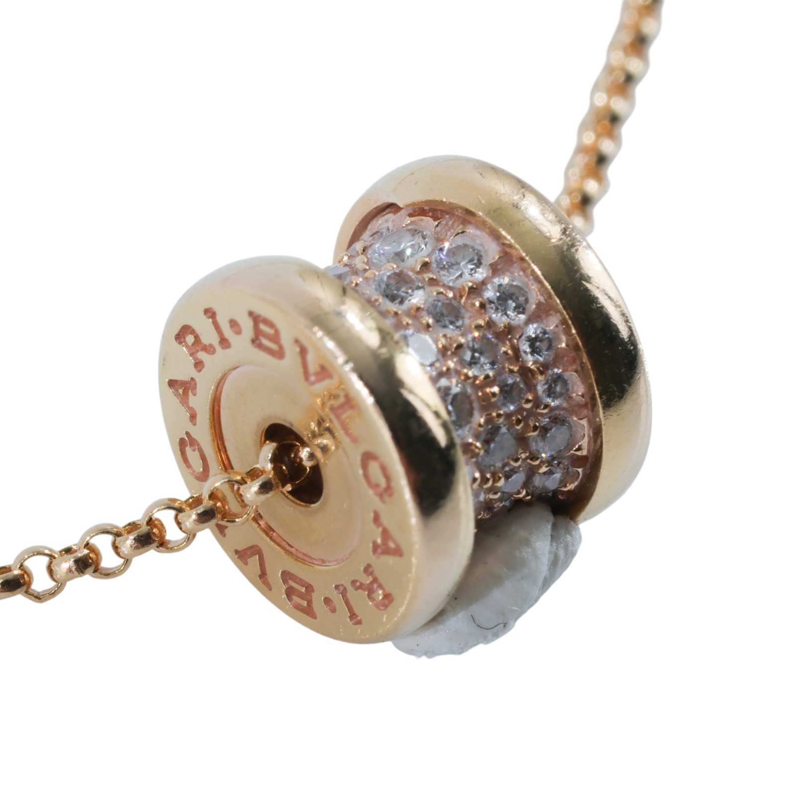 寶格麗 BVLGARI B.zero1 項鏈 351116 RG 帶鑽B.zero1 MINI 項鏈 原廠盒子/保證卡