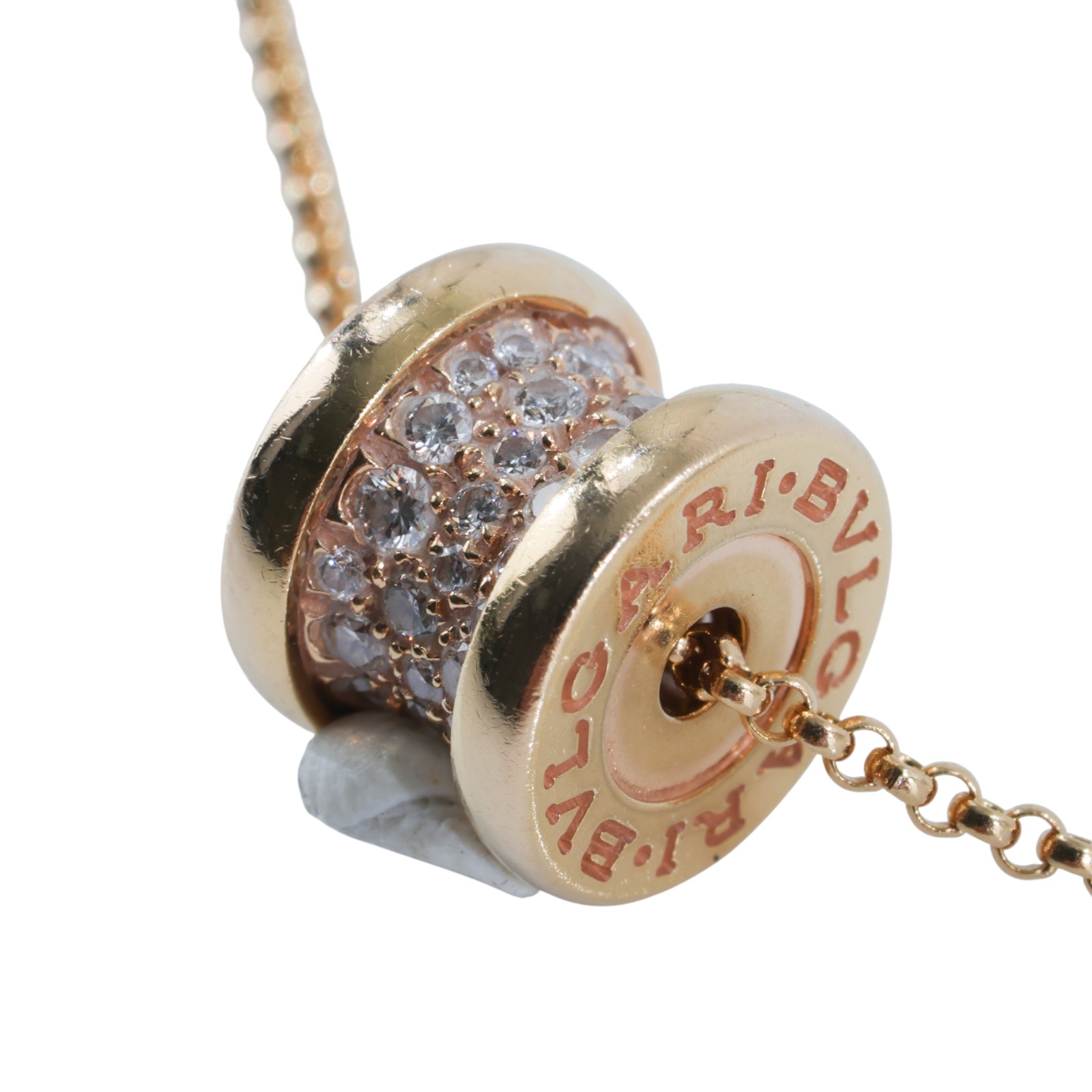 寶格麗 BVLGARI B.zero1 項鏈 351116 RG 帶鑽B.zero1 MINI 項鏈 原廠盒子/保證卡