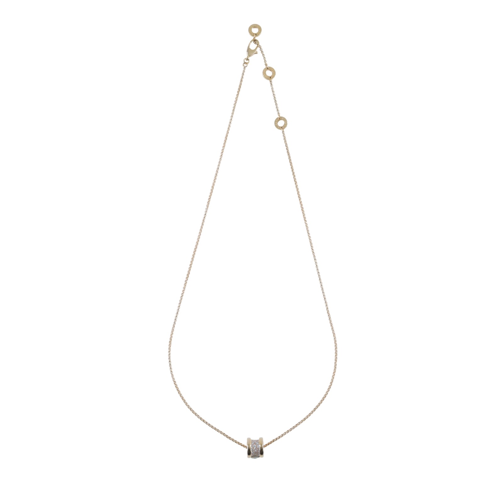 寶格麗 BVLGARI B.zero1 項鏈 351116 RG 帶鑽B.zero1 MINI 項鏈 原廠盒子/保證卡