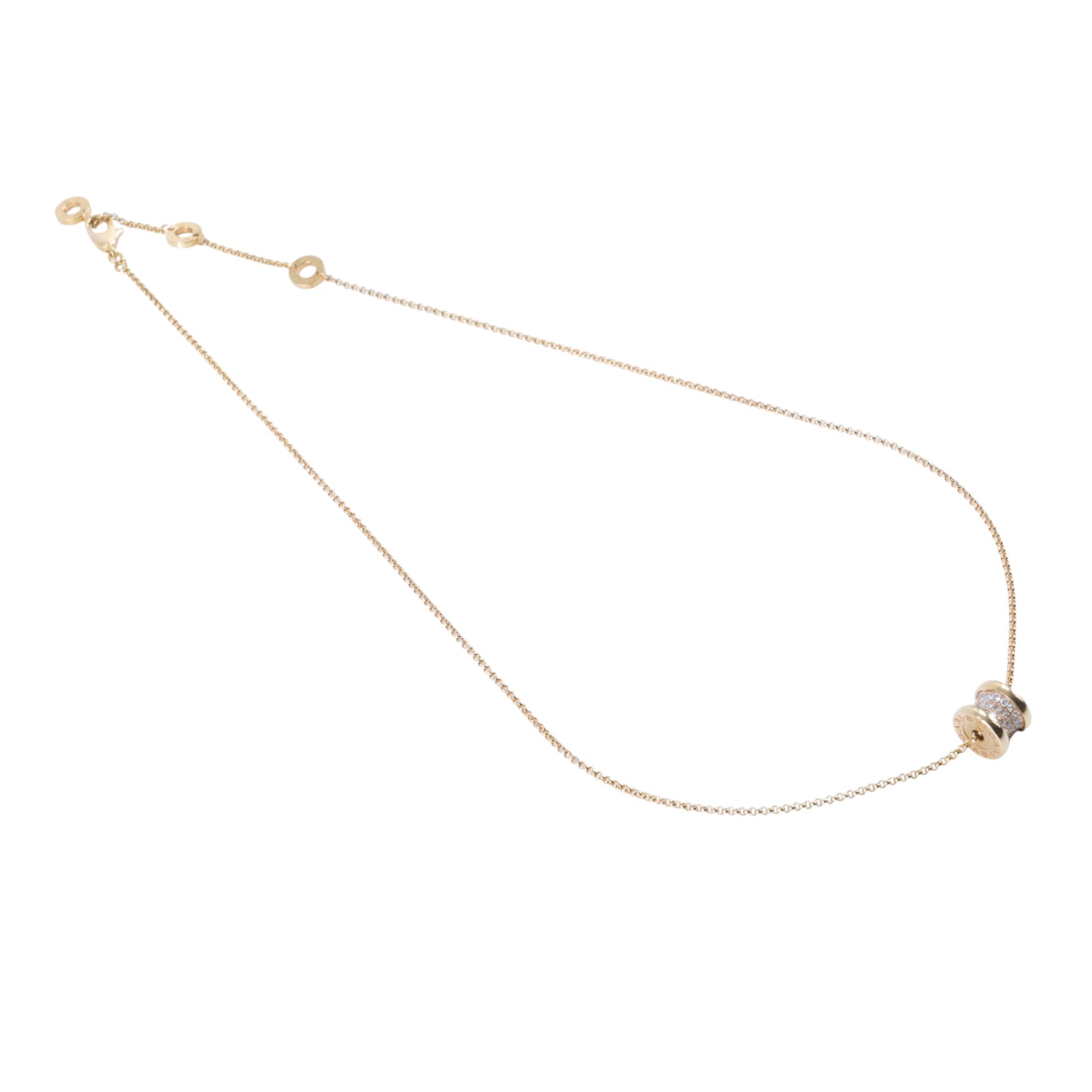 寶格麗 BVLGARI B.zero1 項鏈 351116 RG 帶鑽B.zero1 MINI 項鏈 原廠盒子/保證卡