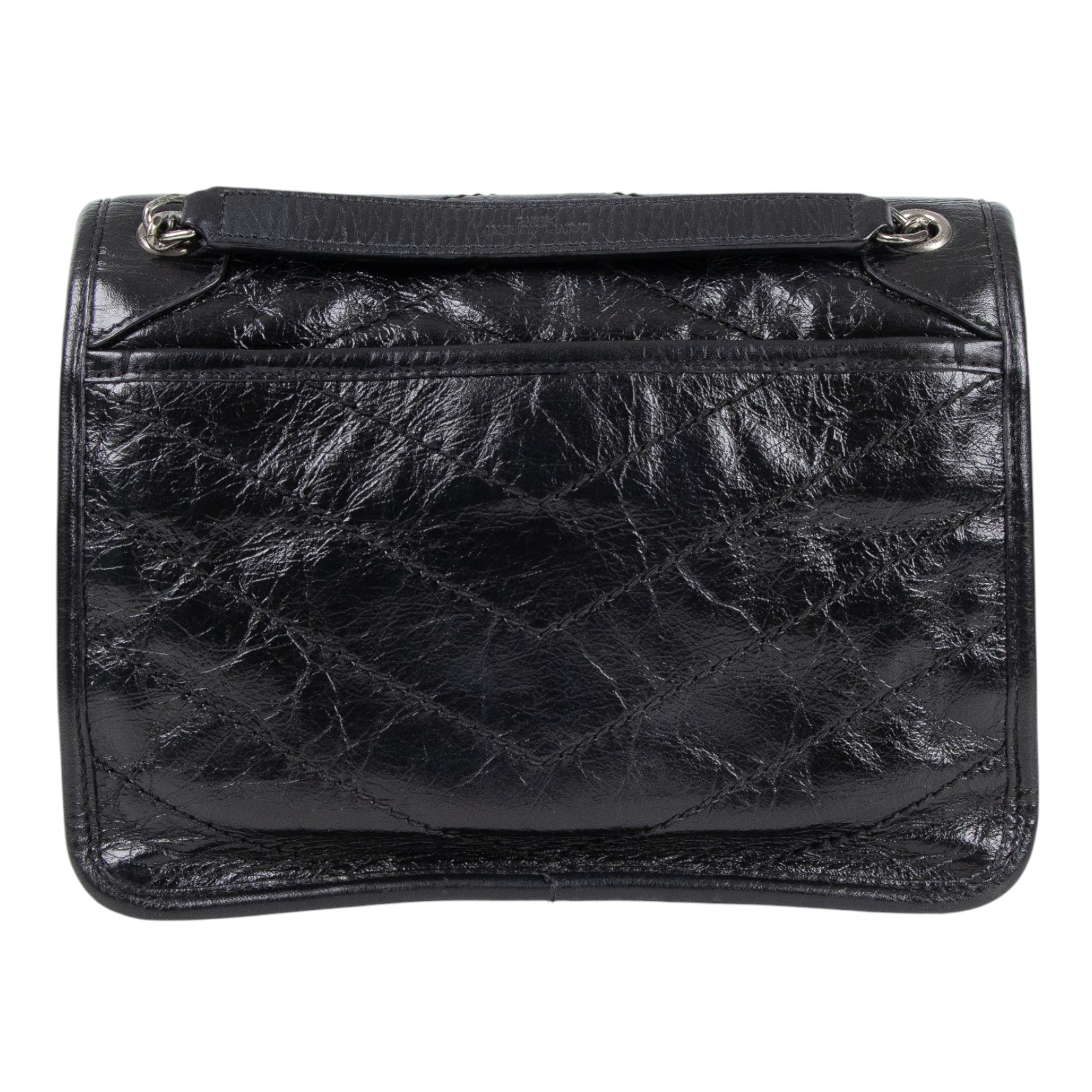 聖羅蘭 YSL SAINT LAURENT Niki 復古小牛皮 Baby 斜背 翻蓋包 6331600EN04 黑NIKI BABY 防塵袋