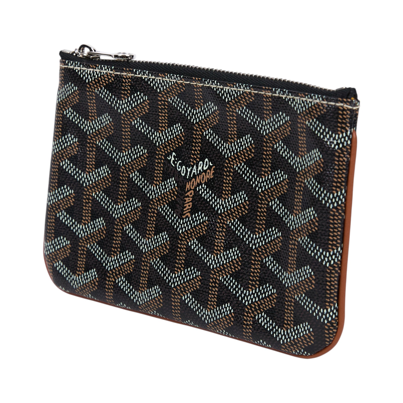 高雅德 GOYARD Sénat Mini Pouch 迷你小包 SENAT2MINTY 棕SENNA MINI POUCH 無附屬品