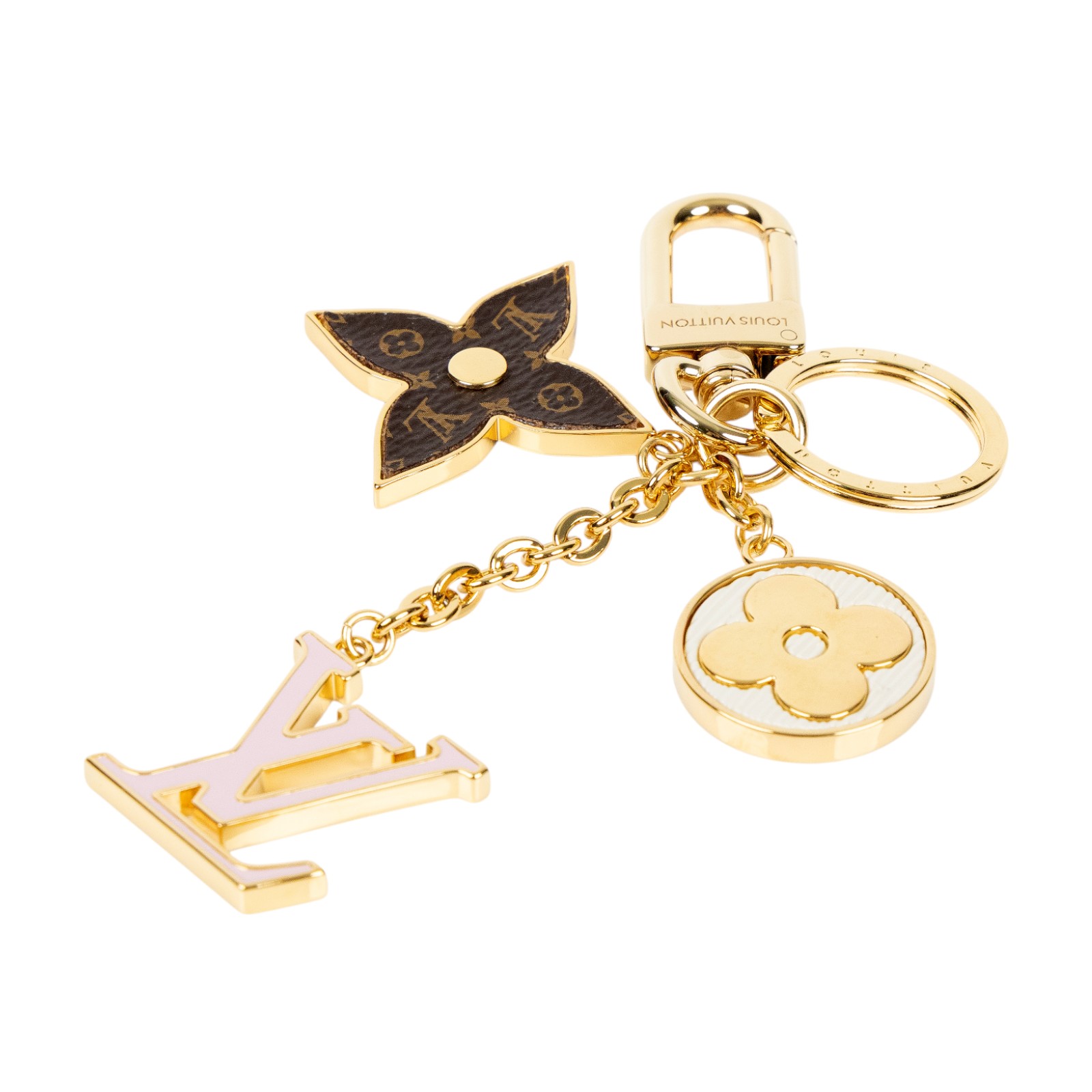 路易威登 LOUIS VUITTON Spring Street 包包吊飾鑰匙圈 M01187 Spring Street 包包吊飾兼鑰匙圈 原廠盒子/防塵袋