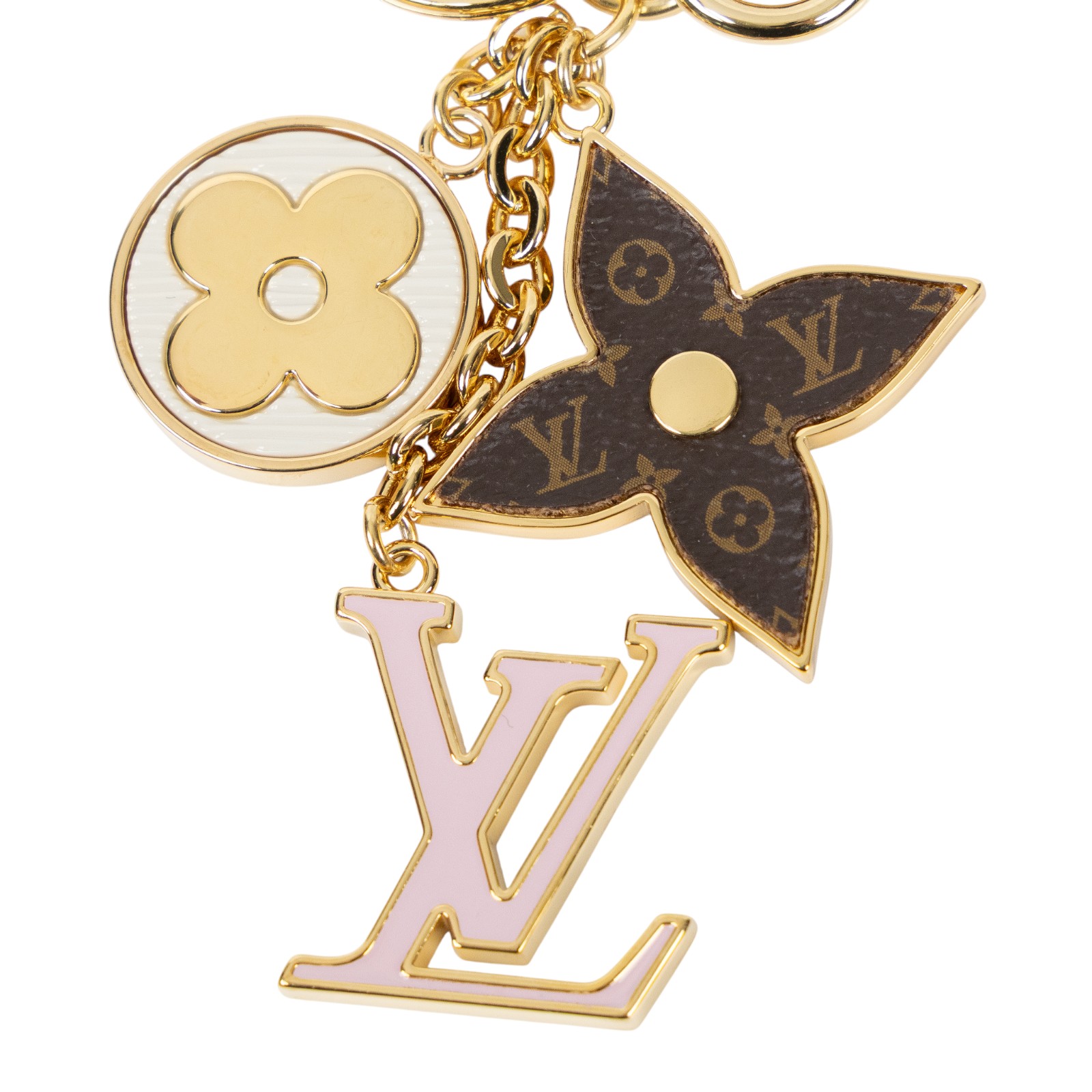 路易威登 LOUIS VUITTON Spring Street 包包吊飾鑰匙圈 M01187 Spring Street 包包吊飾兼鑰匙圈 原廠盒子/防塵袋