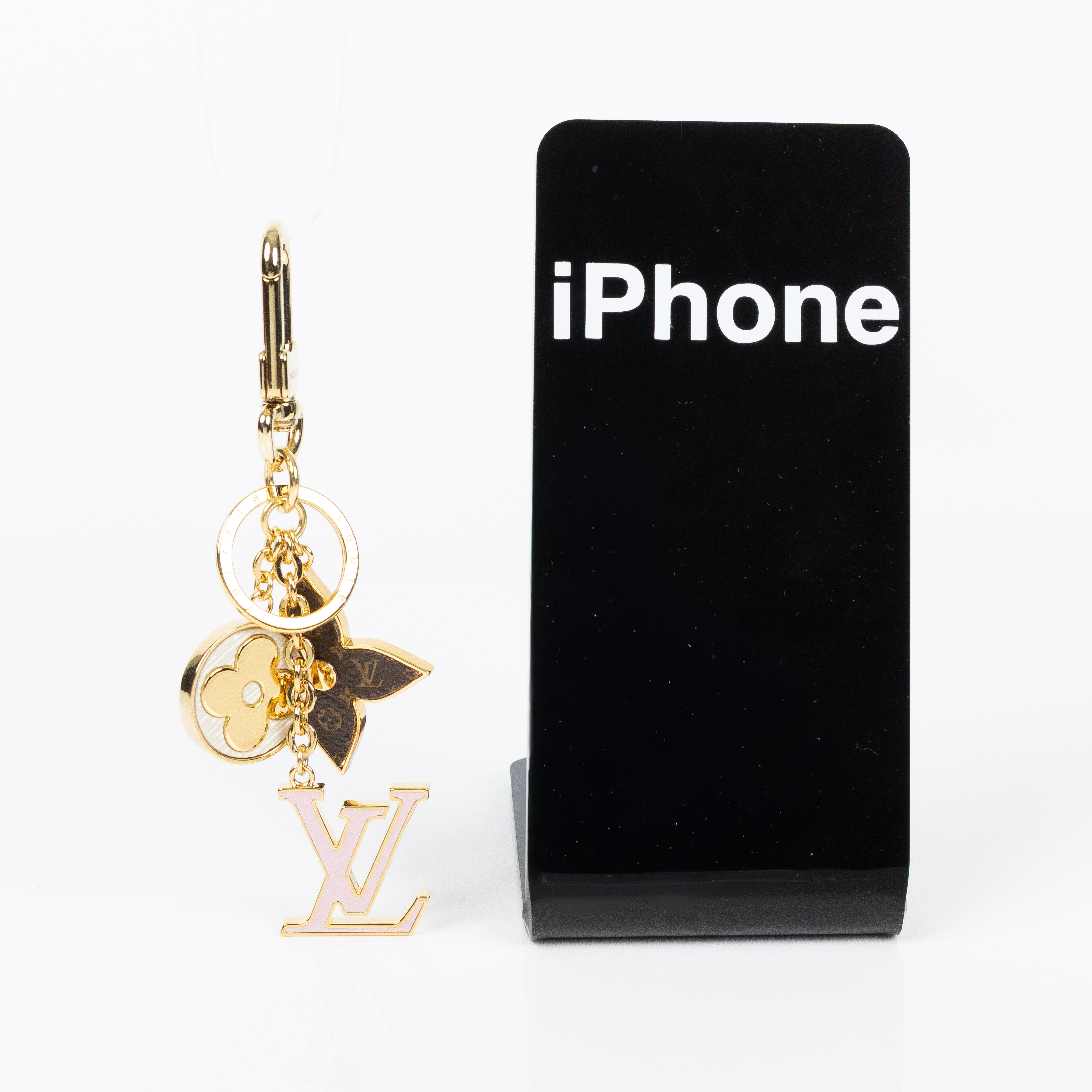 路易威登 LOUIS VUITTON Spring Street 包包吊飾鑰匙圈 M01187 Spring Street 包包吊飾兼鑰匙圈 原廠盒子/防塵袋