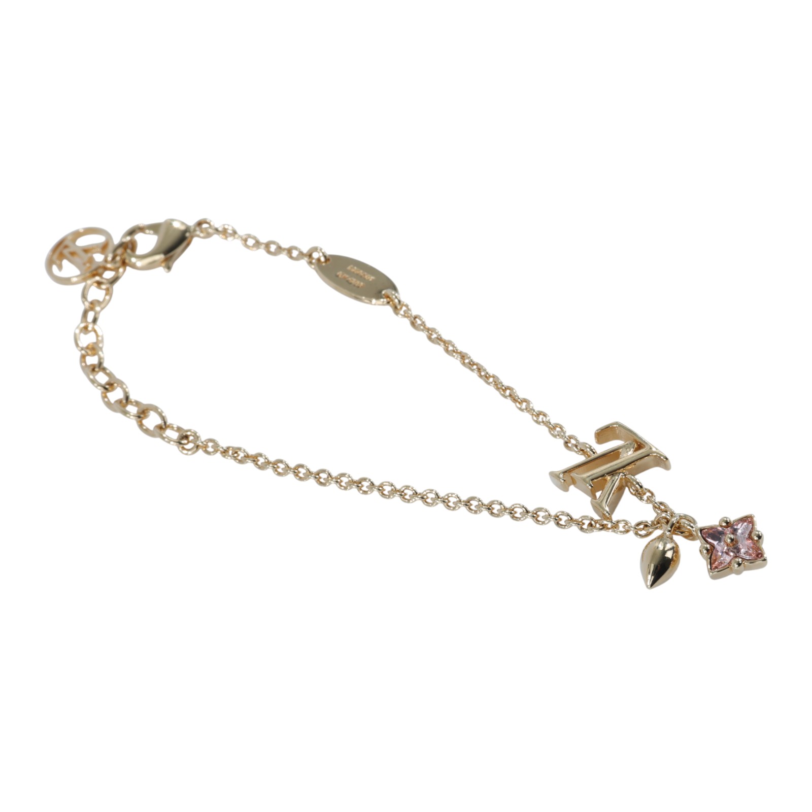 路易威登 LOUIS VUITTON Loulougram 手鍊 M00801 LOULOUGRAM系列字母標誌墜飾手鍊 原廠盒子/防塵袋