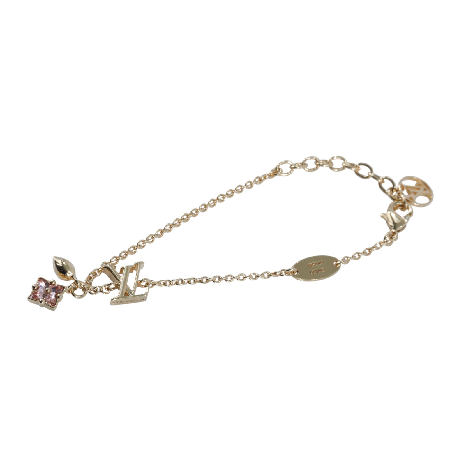 路易威登 LOUIS VUITTON Loulougram 手鍊 M00801 LOULOUGRAM系列字母標誌墜飾手鍊 原廠盒子/防塵袋